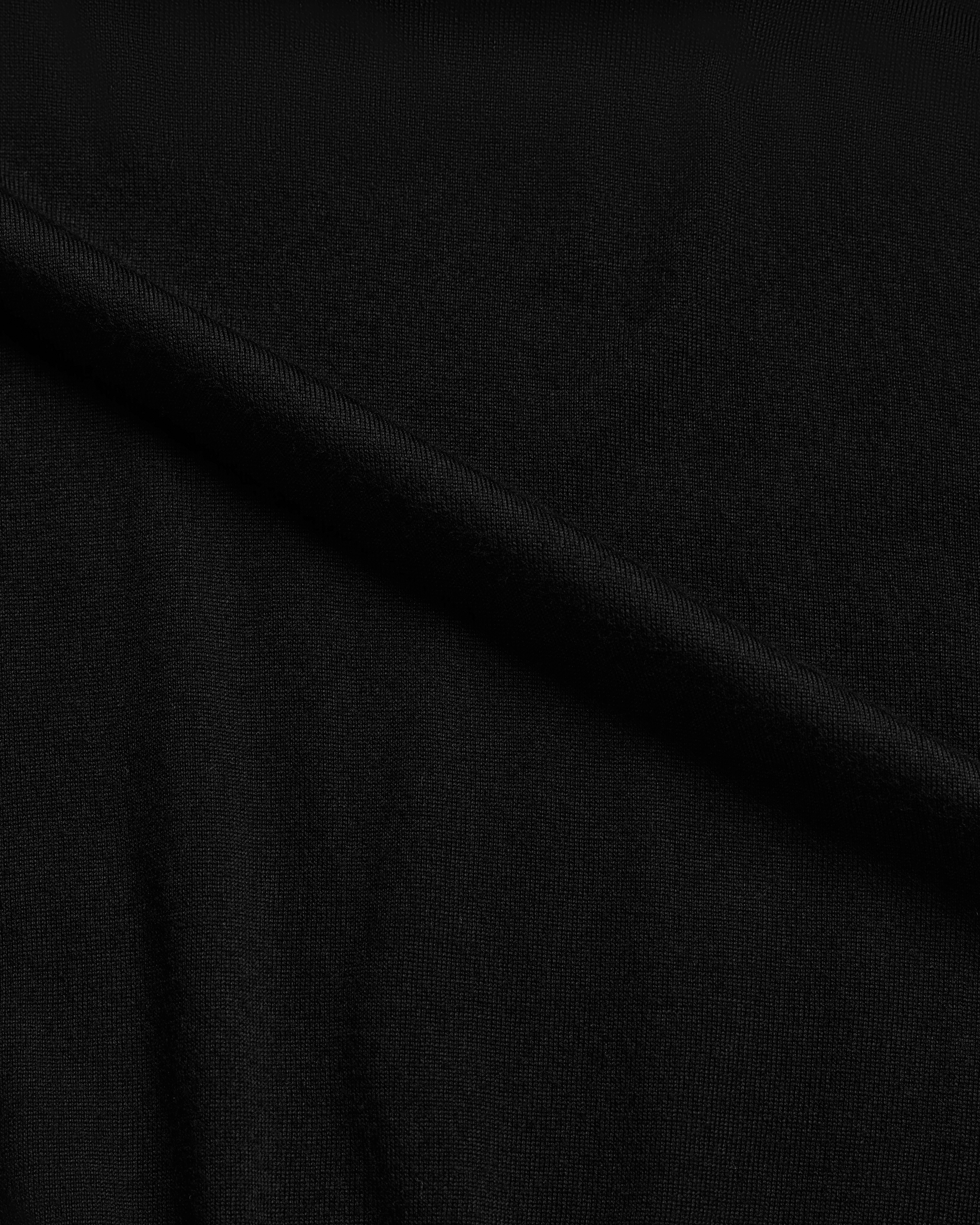 Cass Merino Roll Neck - Black