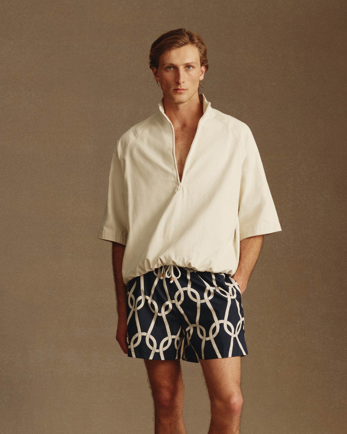 Chainmail Swim Short - Navy