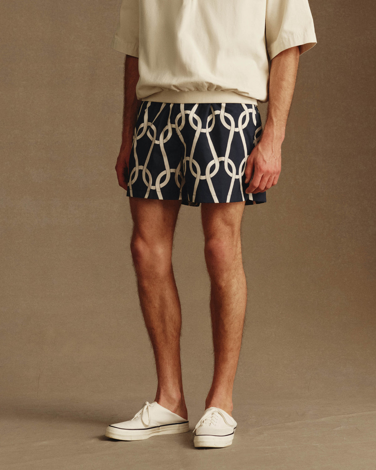 Chainmail Swim Short - Navy