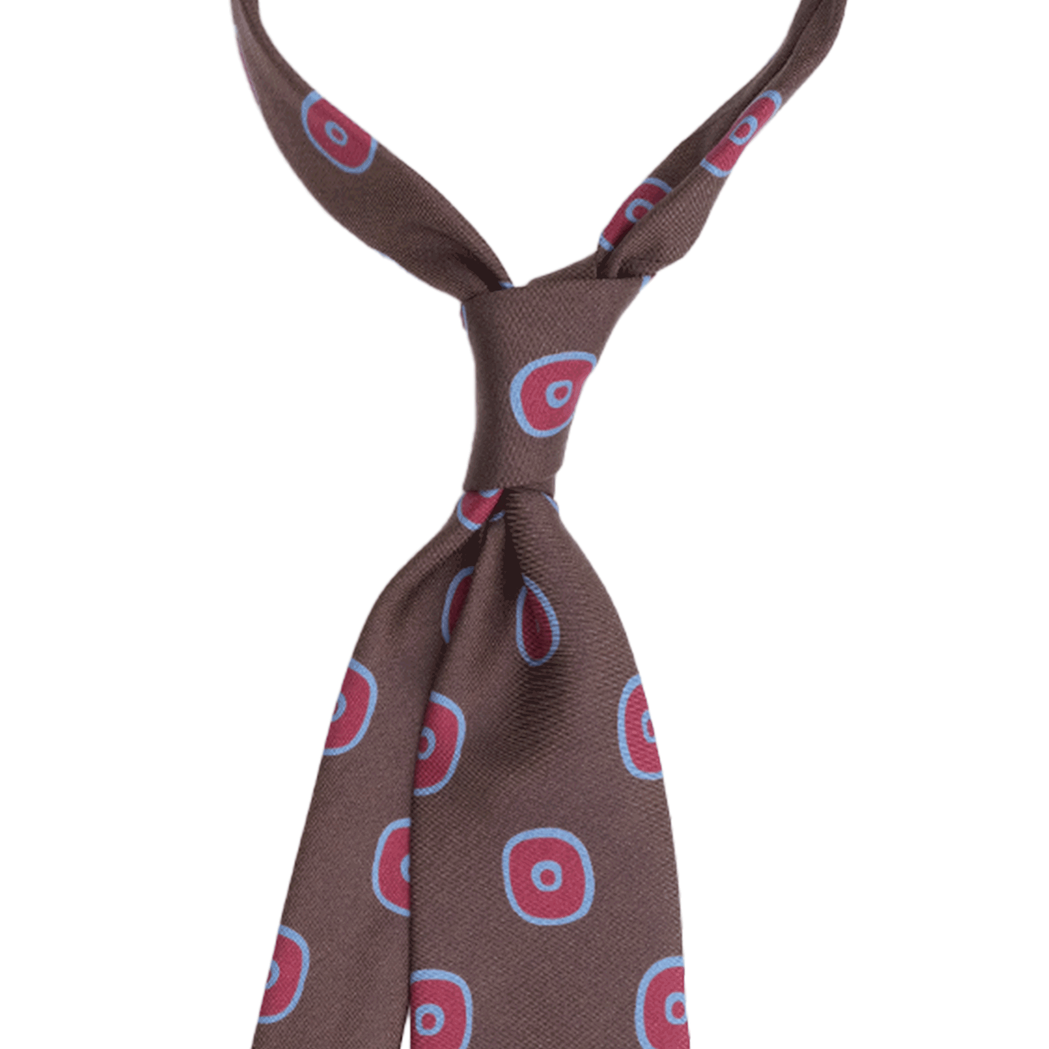 Chocolate Musso Print Tie