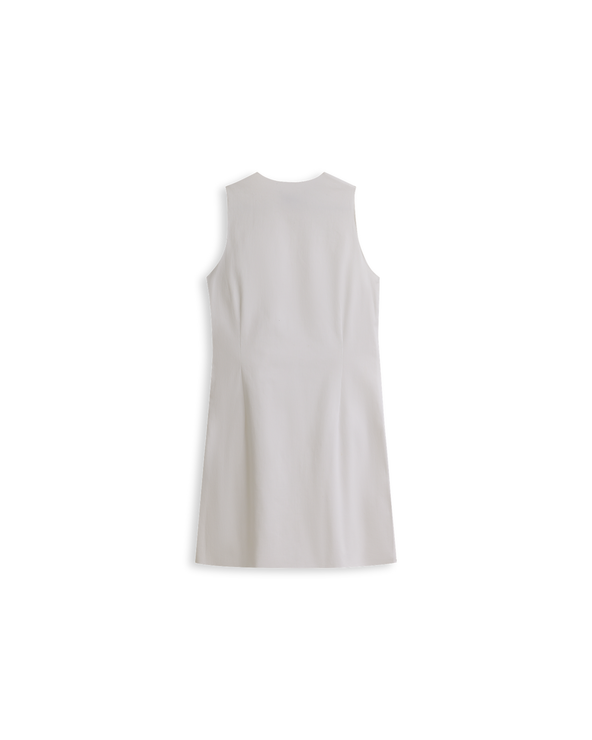 Christy Dress - White Rib