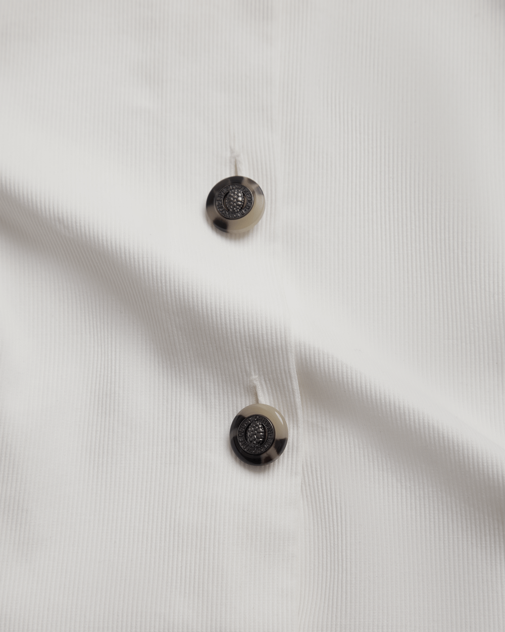 Christy Dress - White Rib