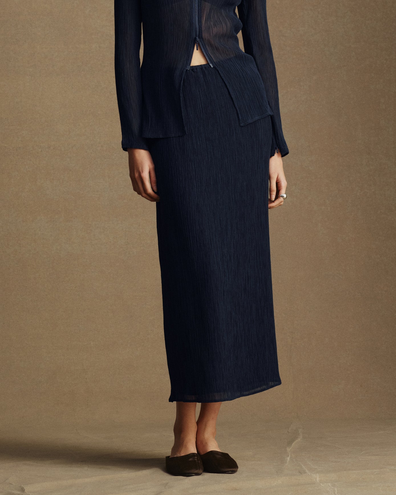Clara Skirt - Pacific Ocean Blue