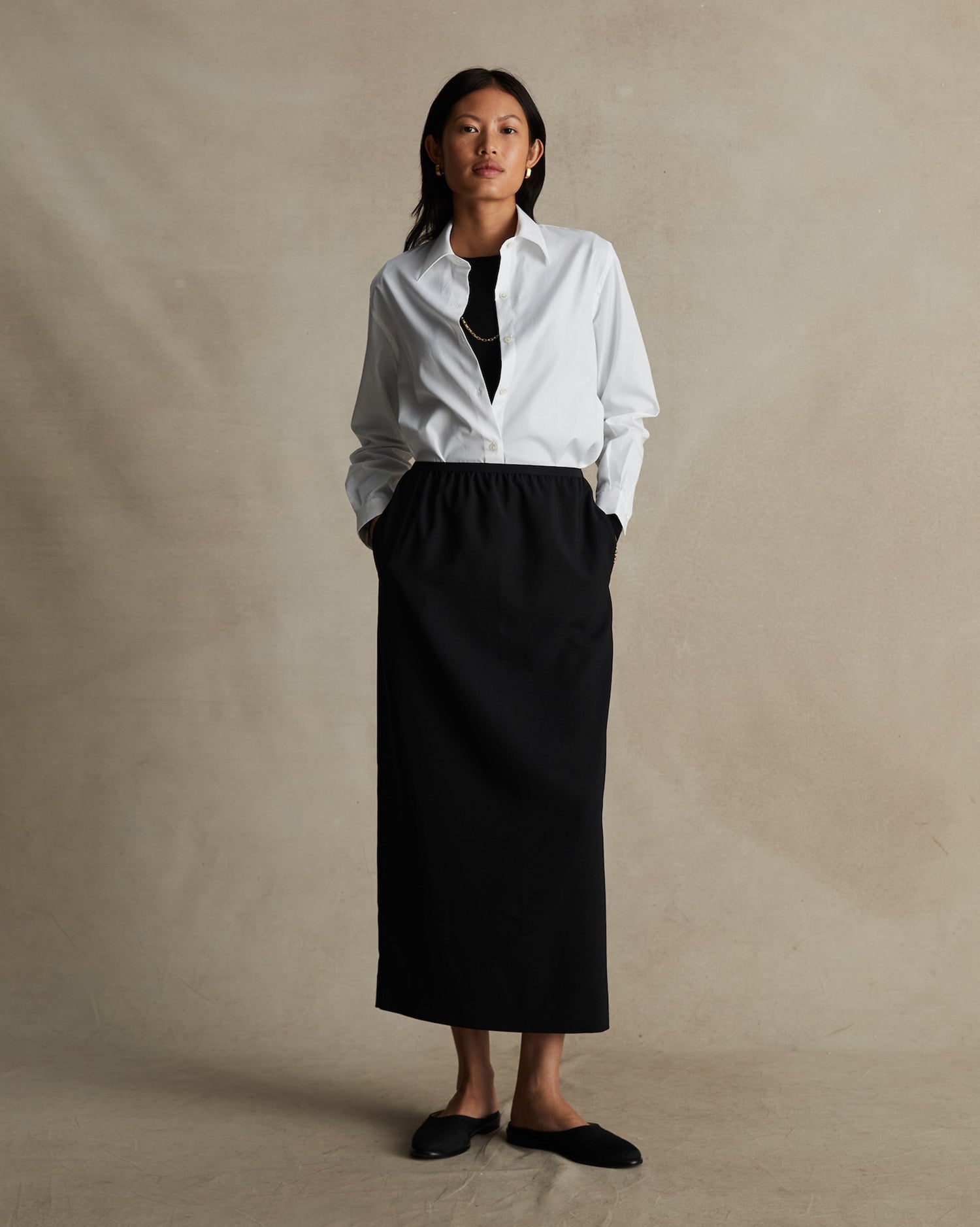Classic Shirt - White Poplin