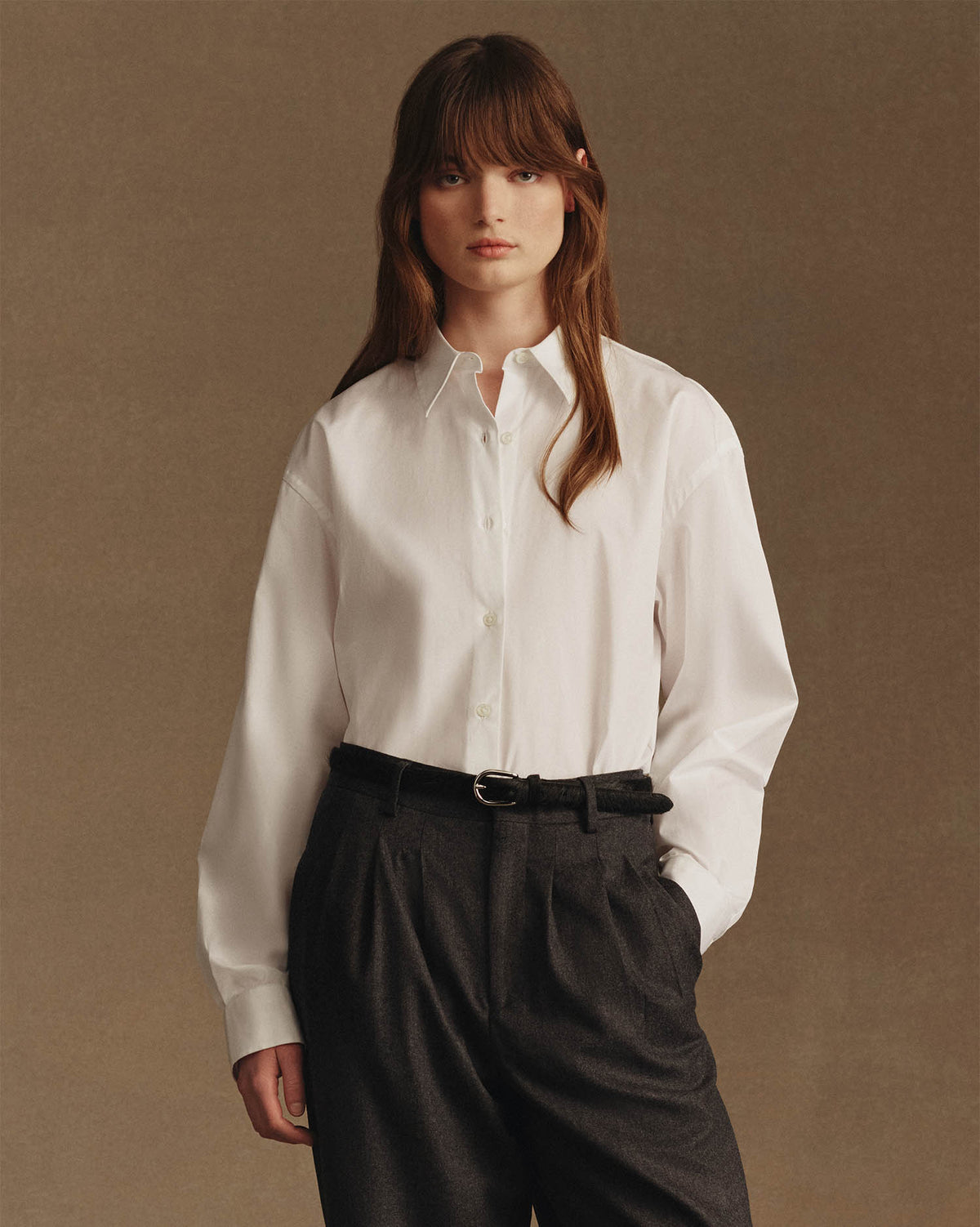 Classic Shirt - White Poplin