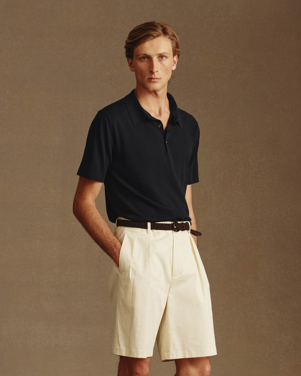 Ice Cotton Polo - Navy
