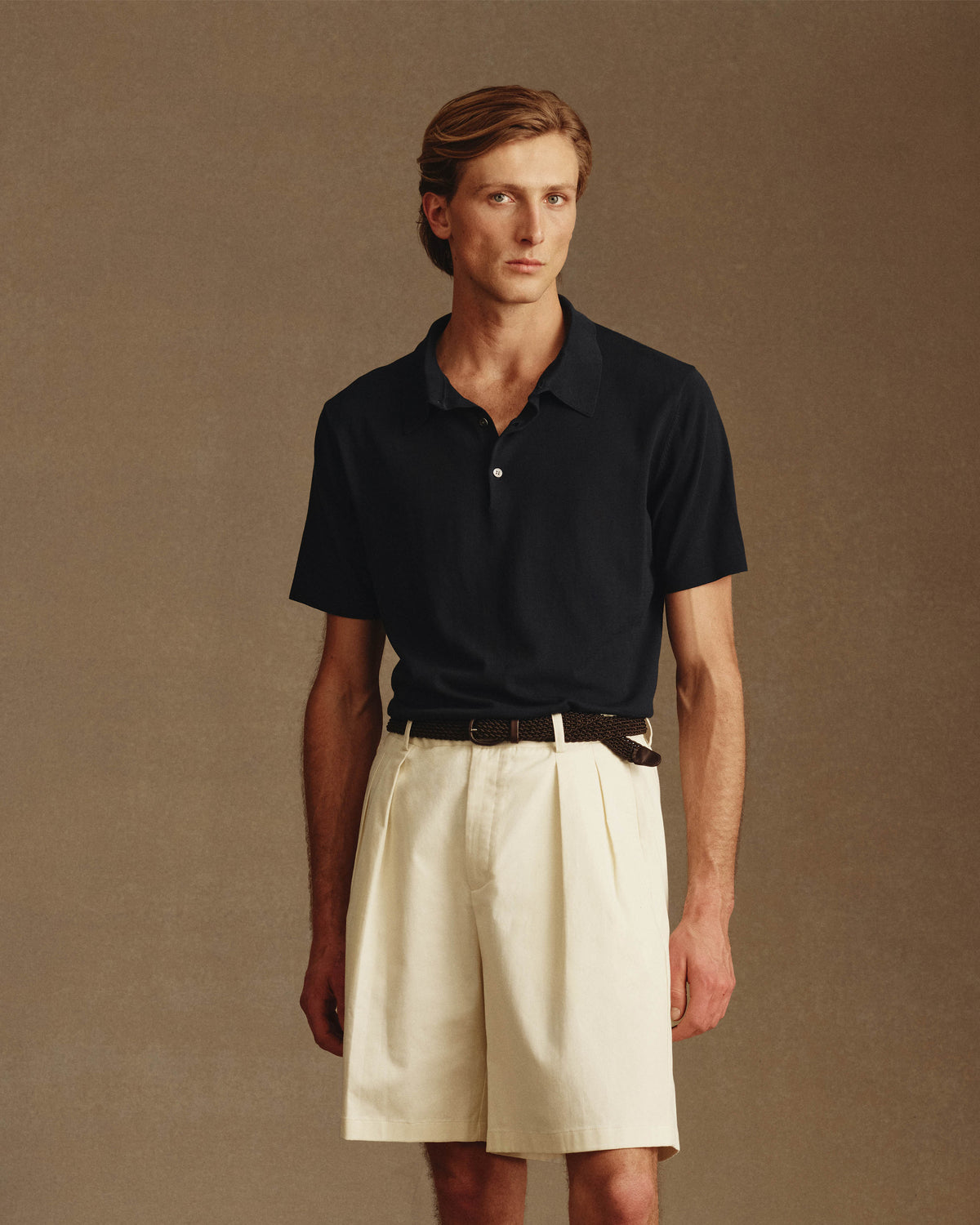 Ice Cotton Polo - Navy