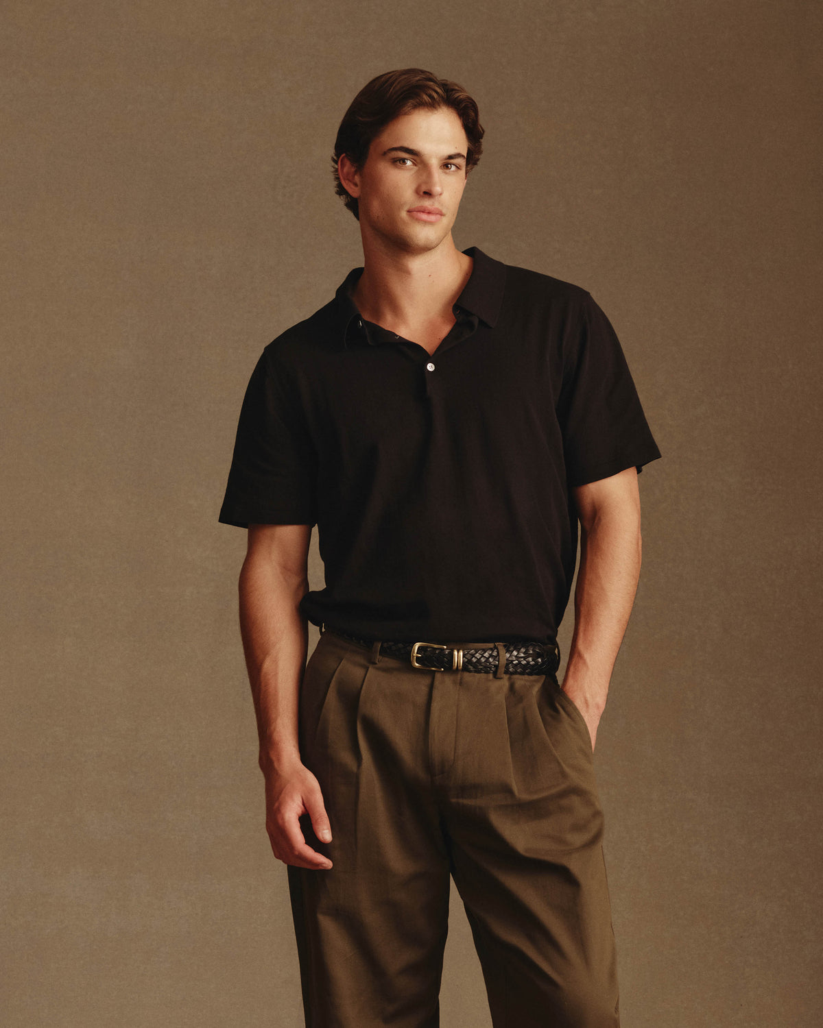 Ice Cotton Polo - Black