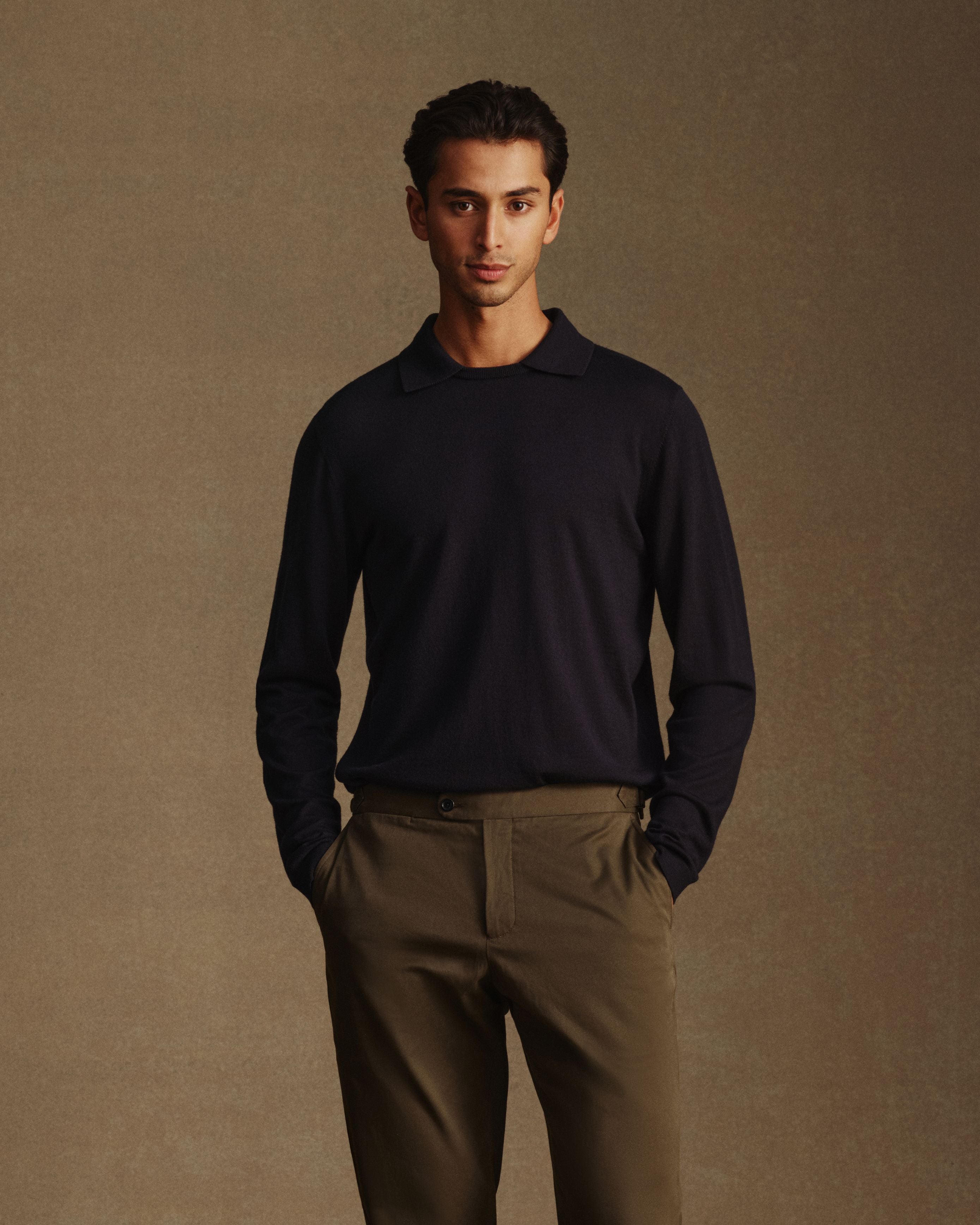 Merino Crewlo - Navy