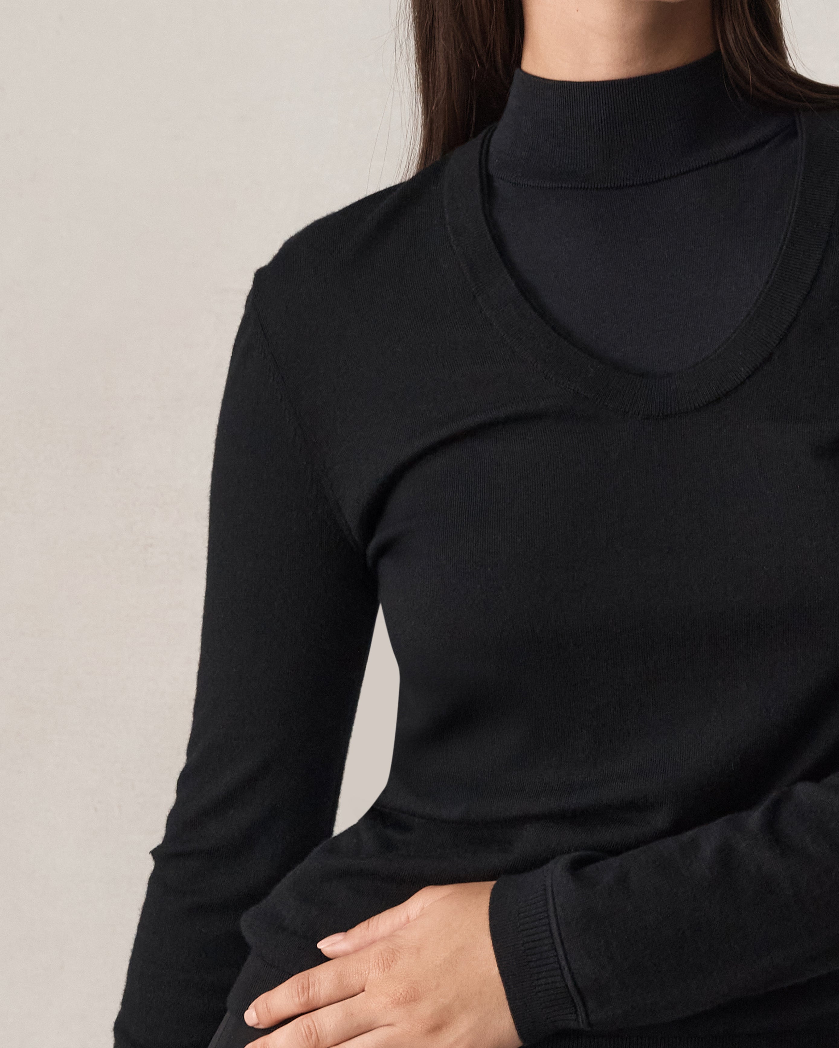 Daisy Merino Knit - Black