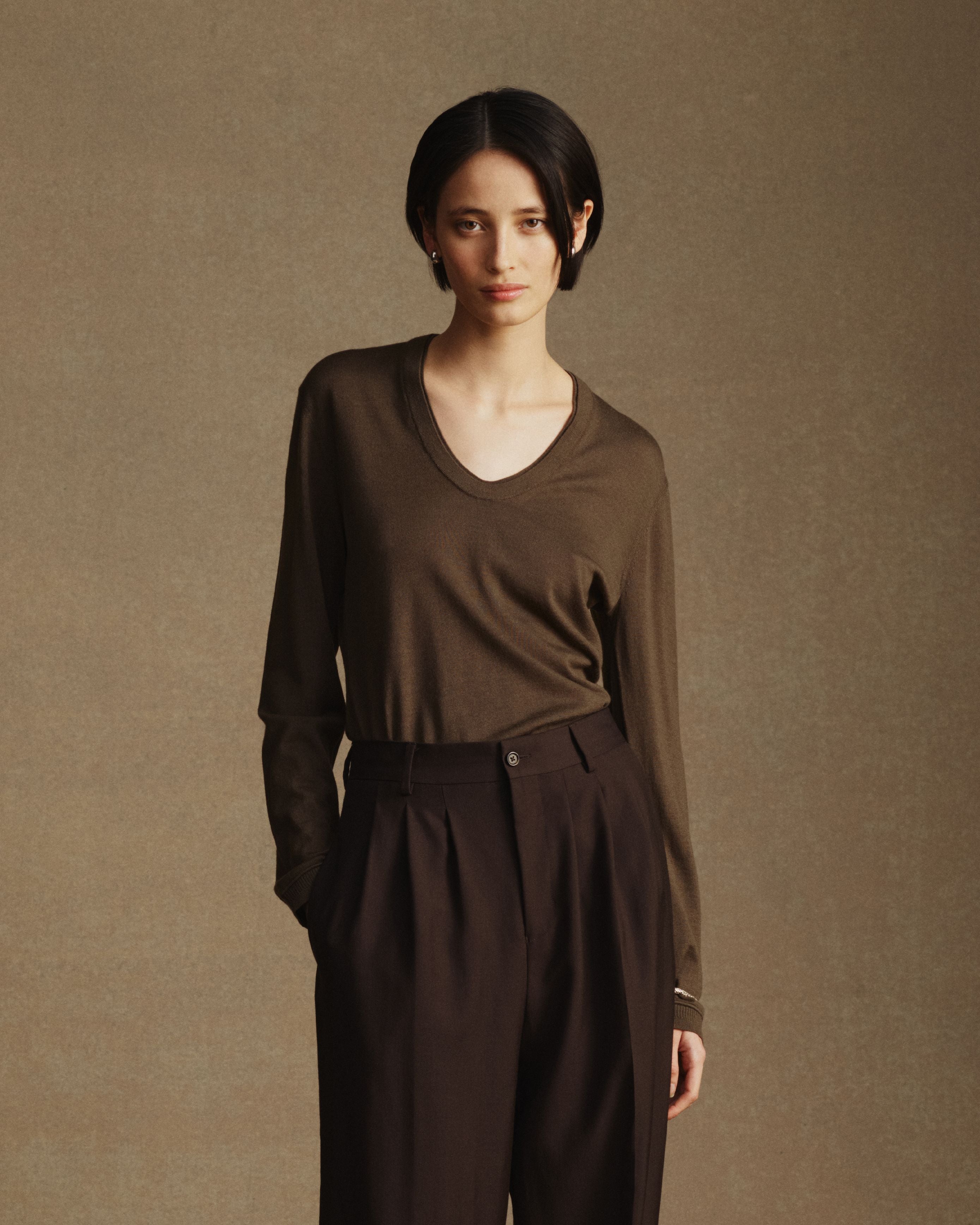 Daisy Merino Knit - Moss