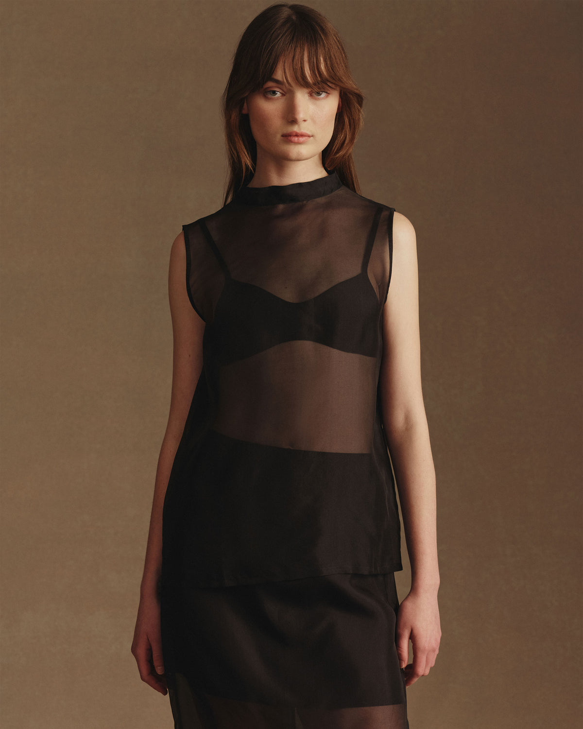 Organza Devon Top - Black