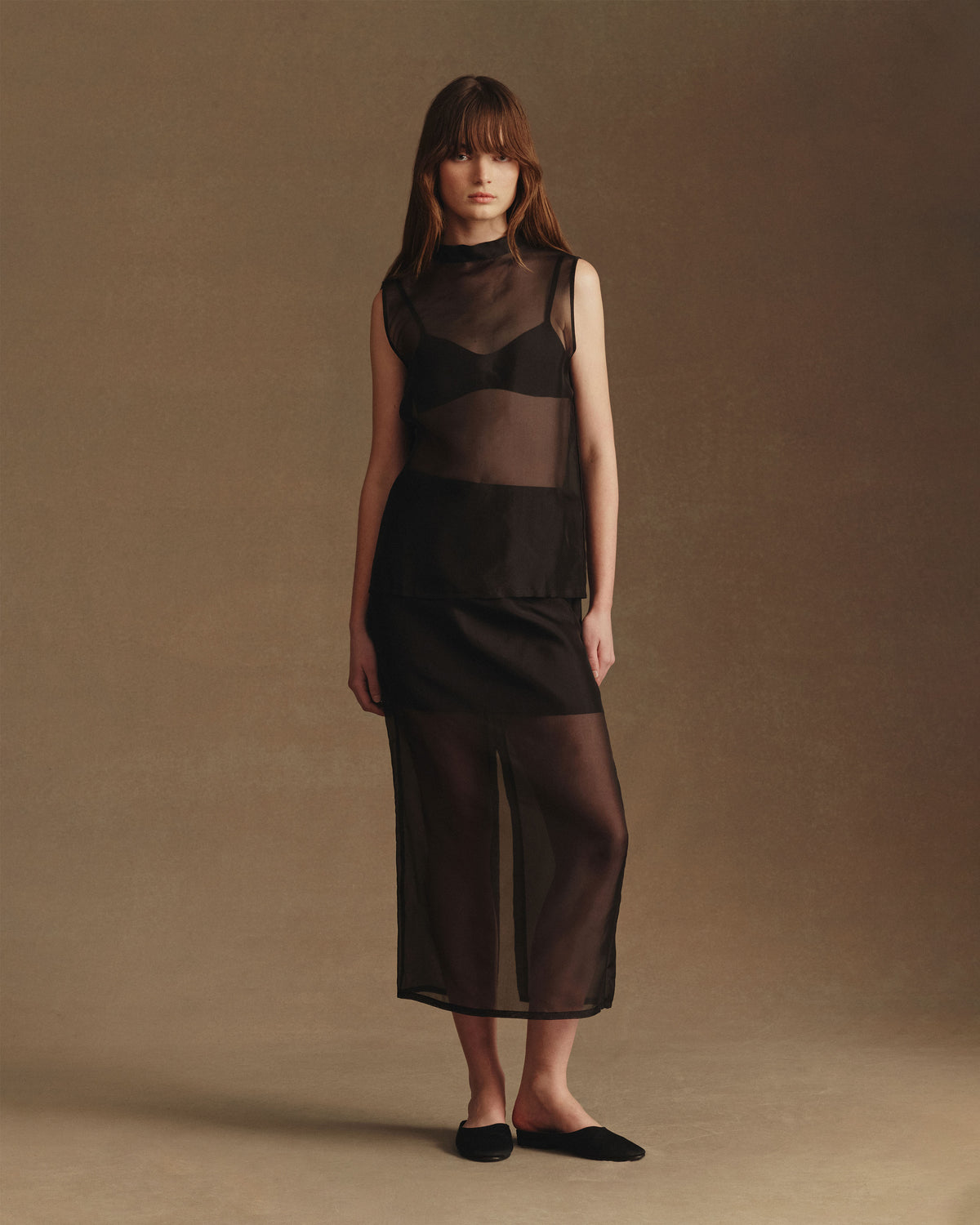Organza Devon Top - Black