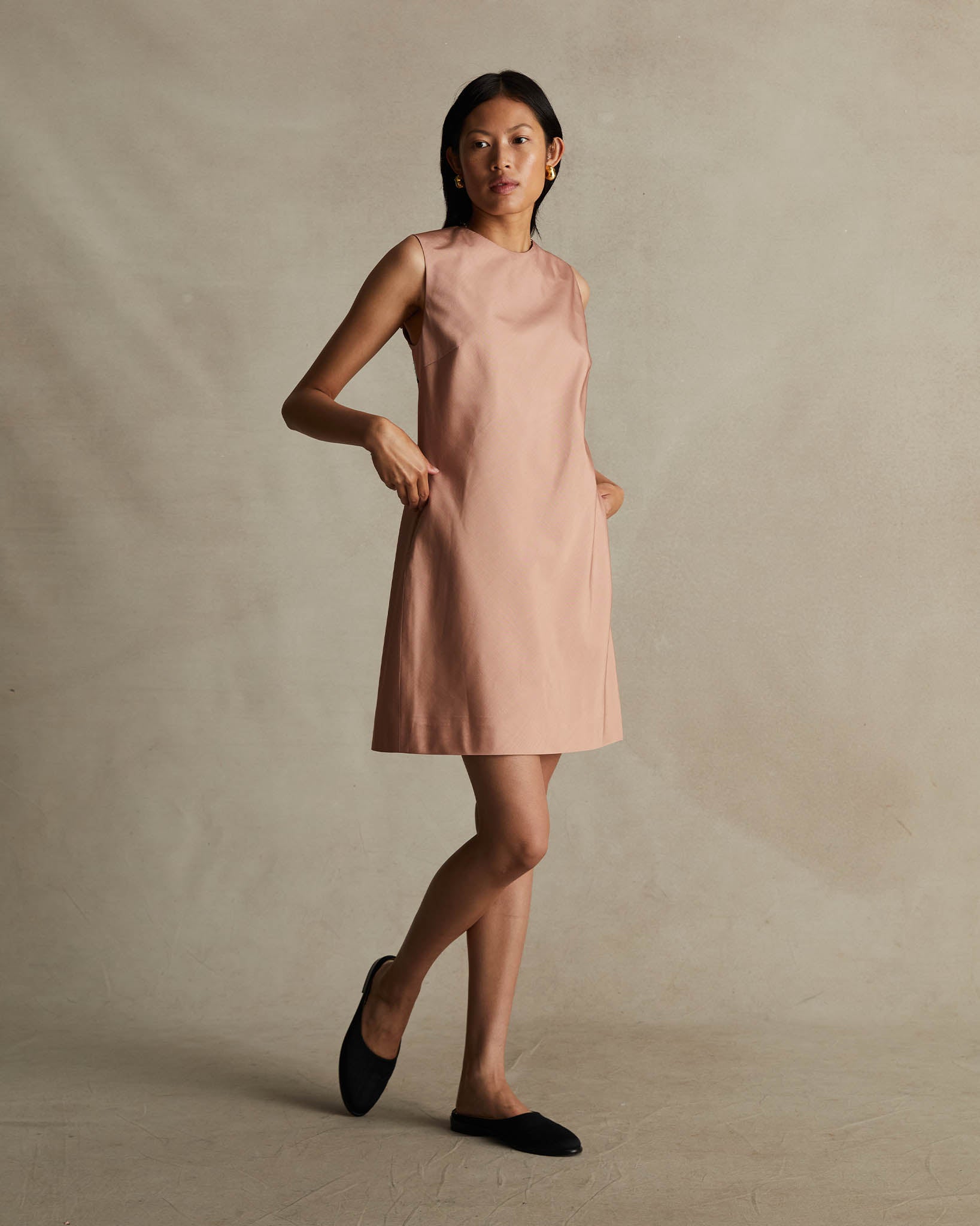 Chelsea Dress - Pink Moire