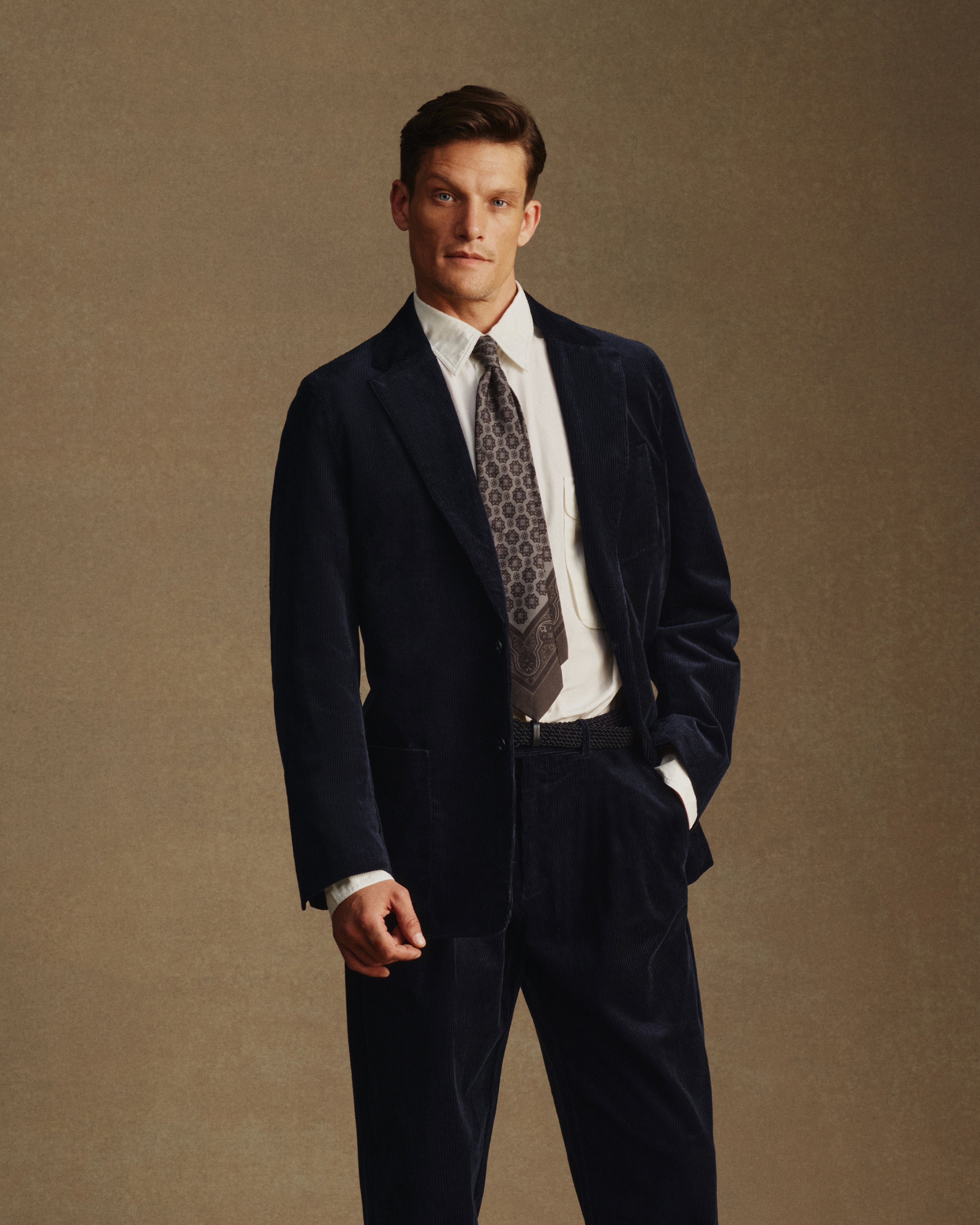 Slack Jacket - Navy Cord