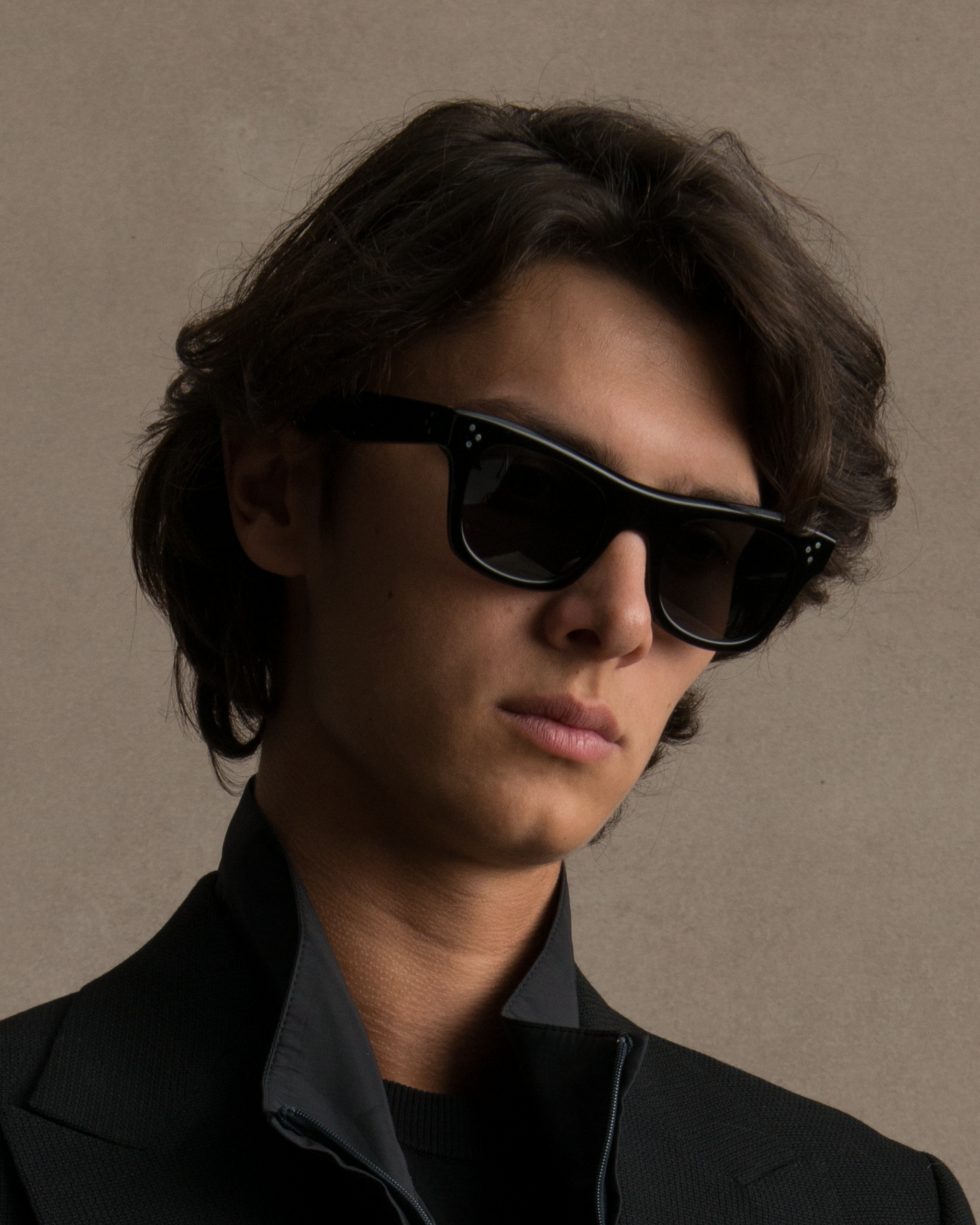 Orbison Antique Black Sunglasses