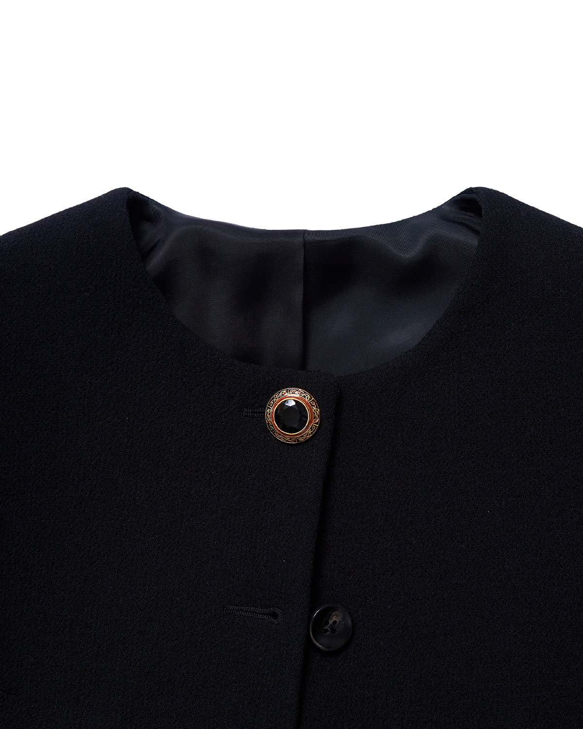 Black Stone w/ Enamel Button Large