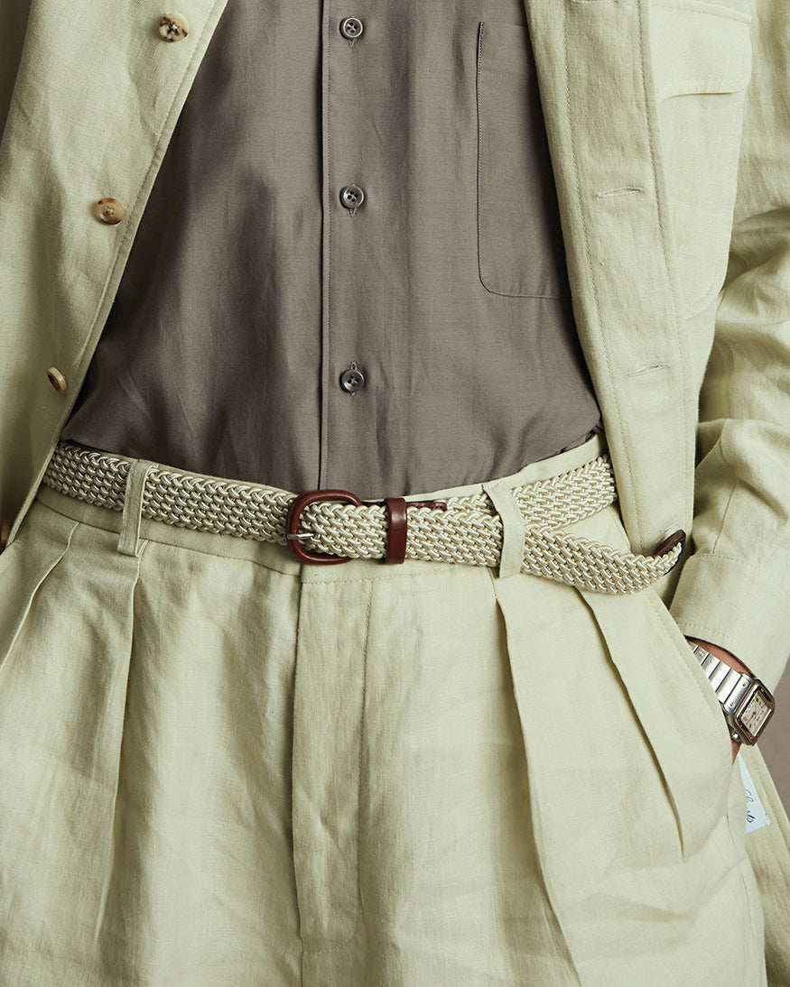 Elasticated Belt - Beige