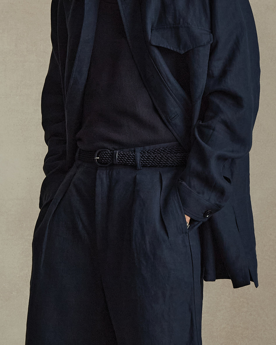 Elasticated Belt - Navy