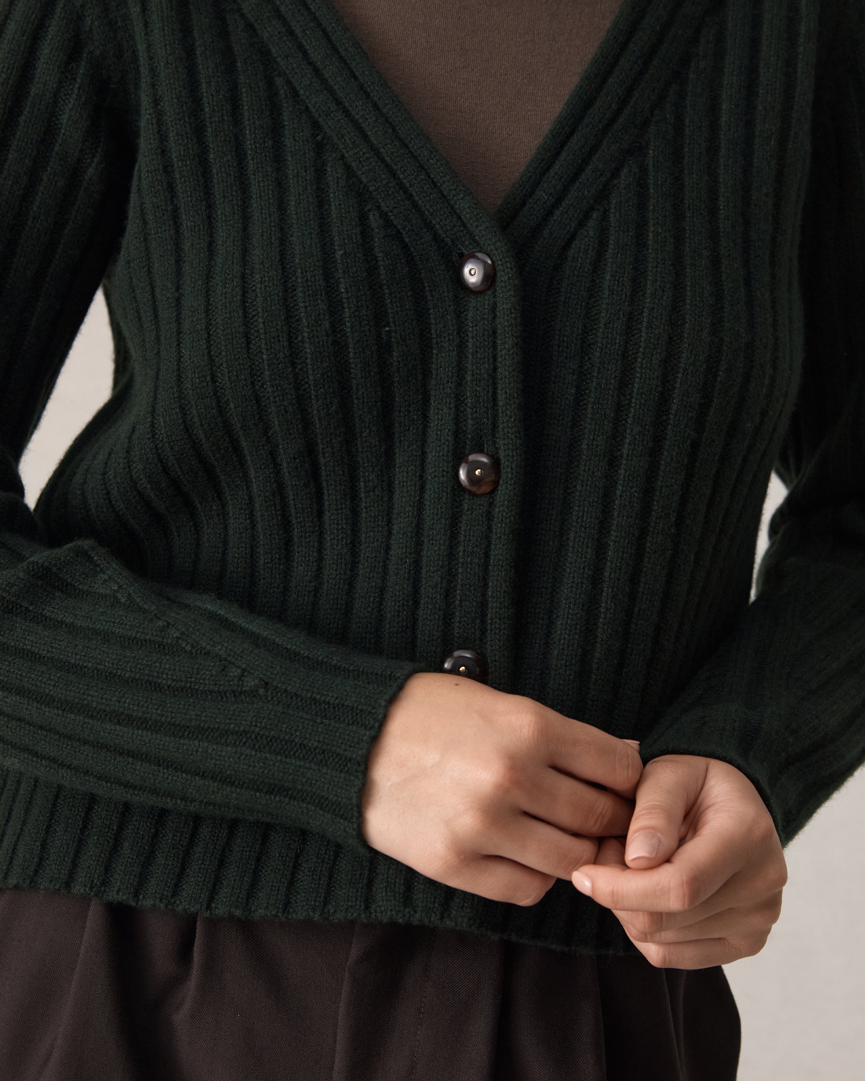 Eloise Cardigan - Forest Green