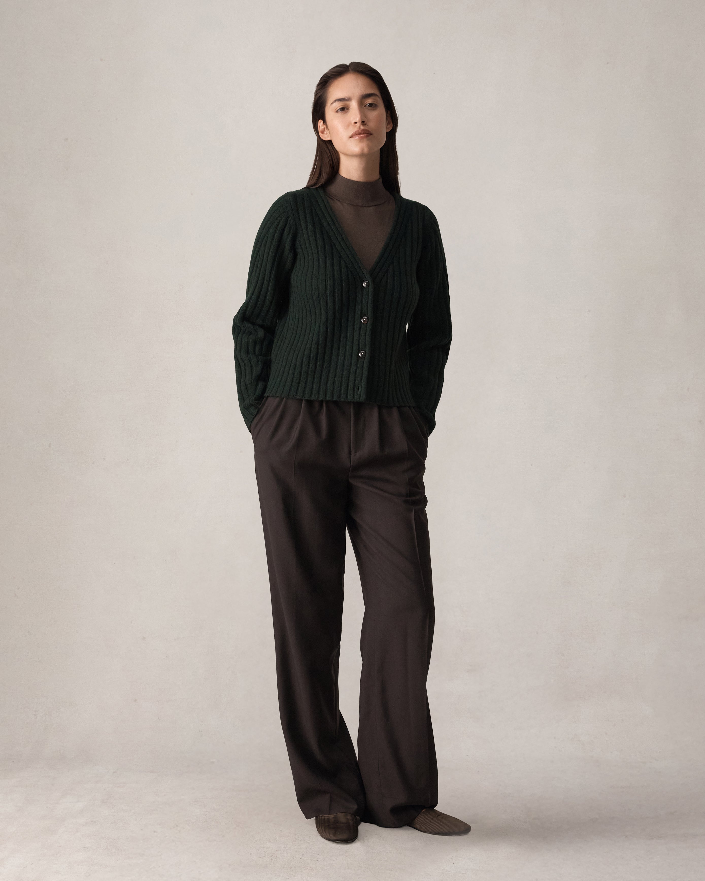 Eloise Cardigan - Forest Green