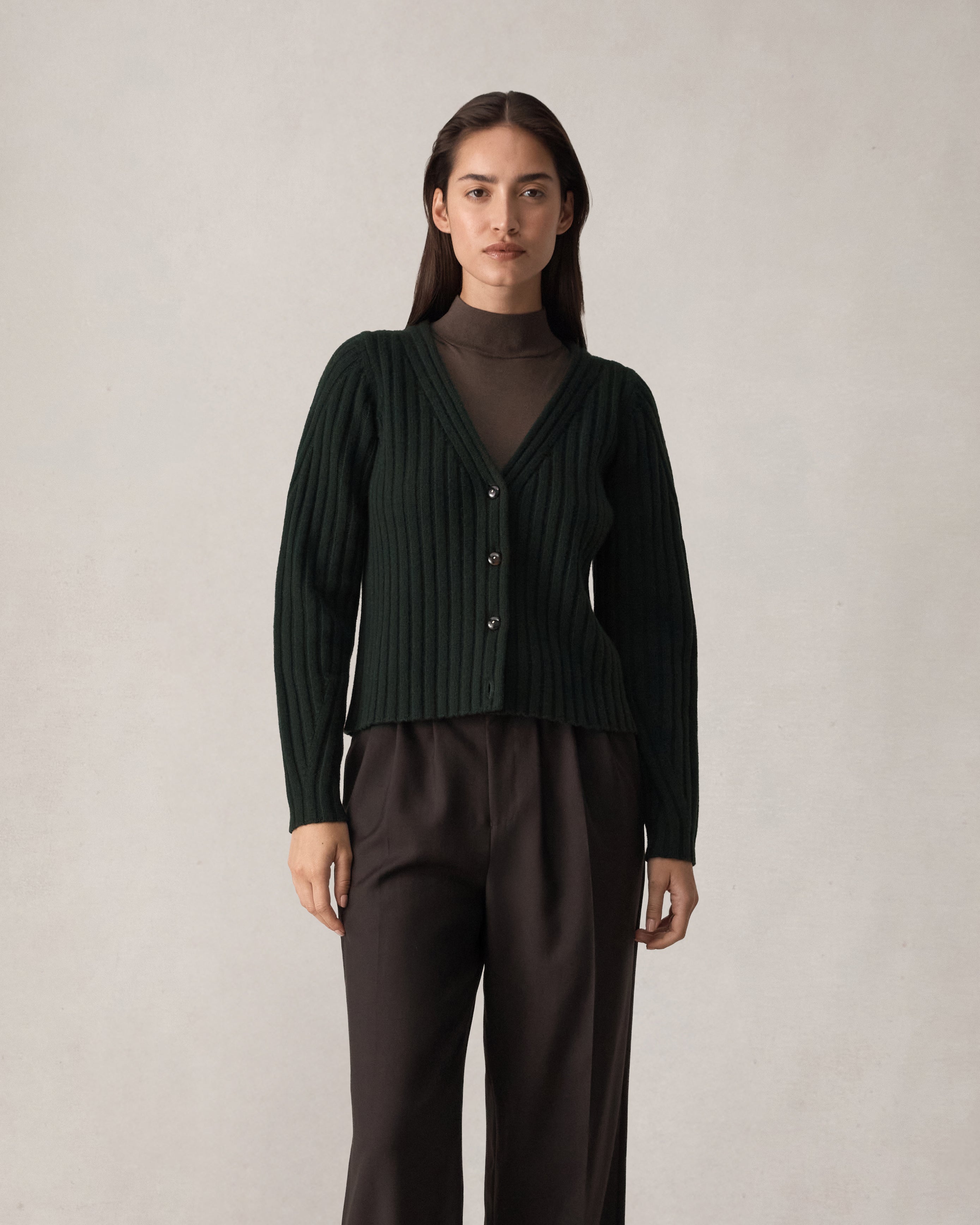 Eloise Cardigan - Forest Green