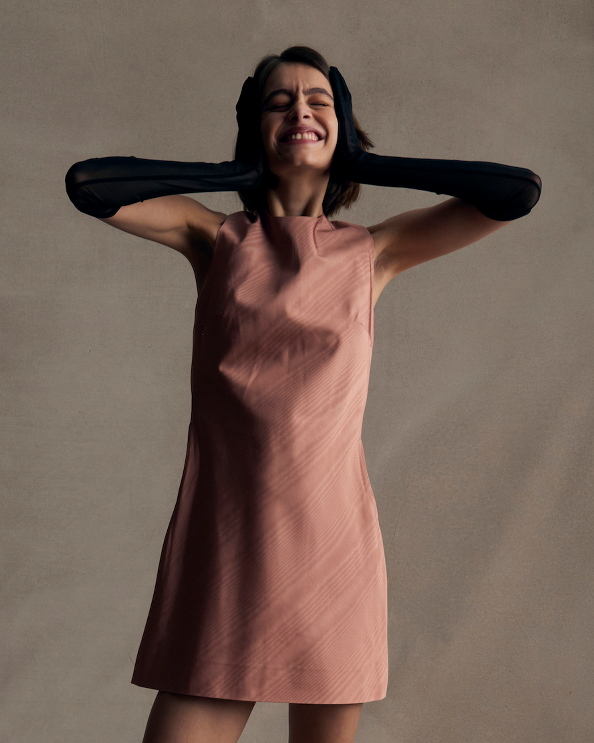 Chelsea Dress - Pink Moire