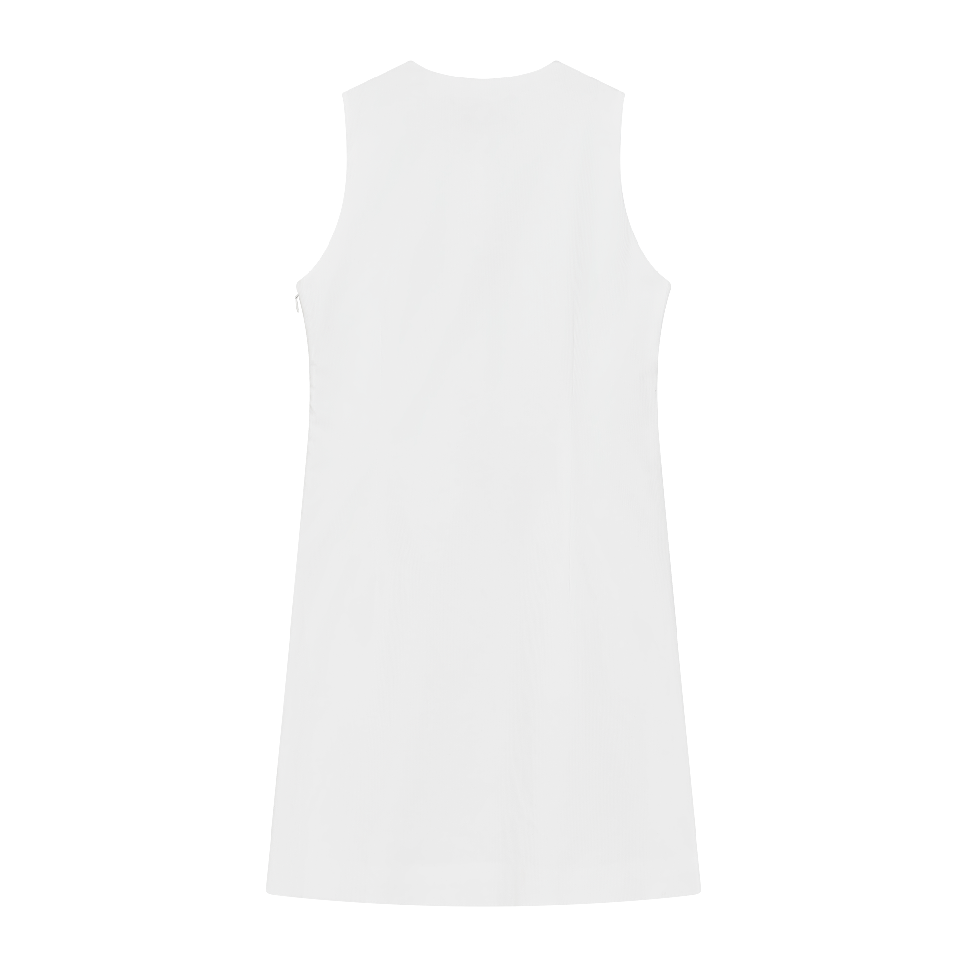 Christy Dress - White Rib