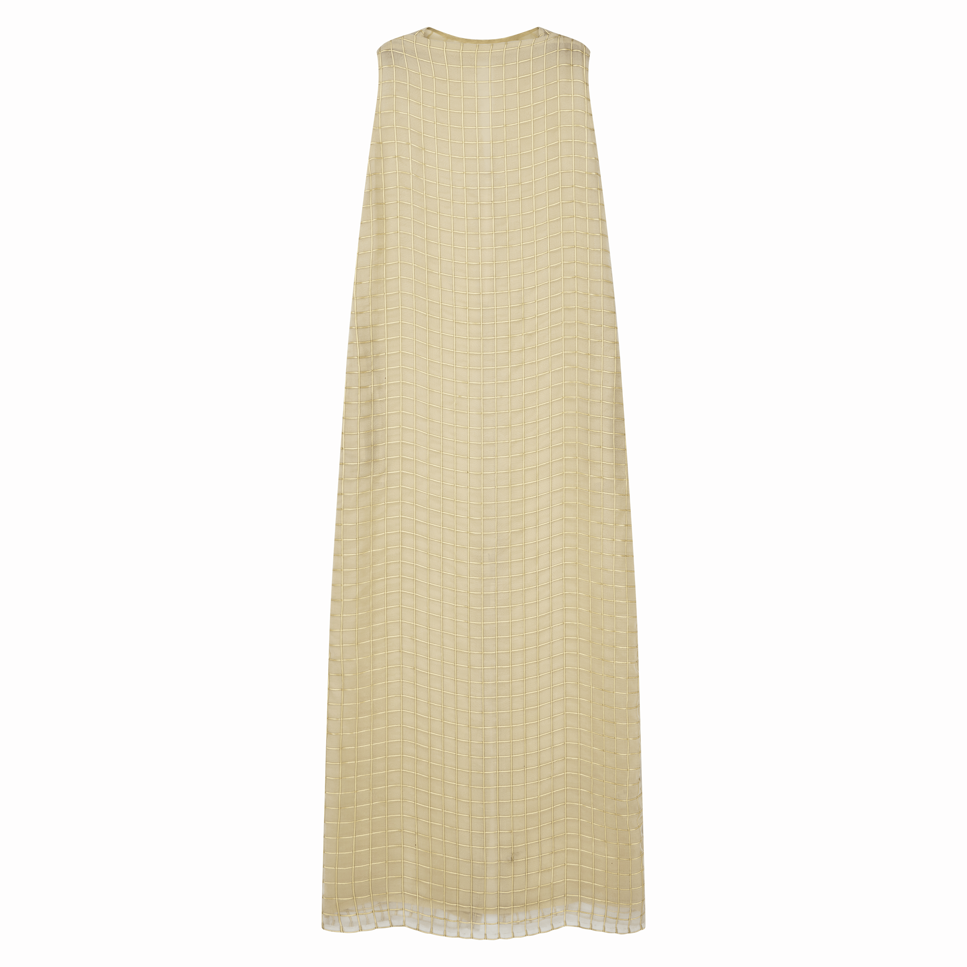 Tia Dress - Gold Check