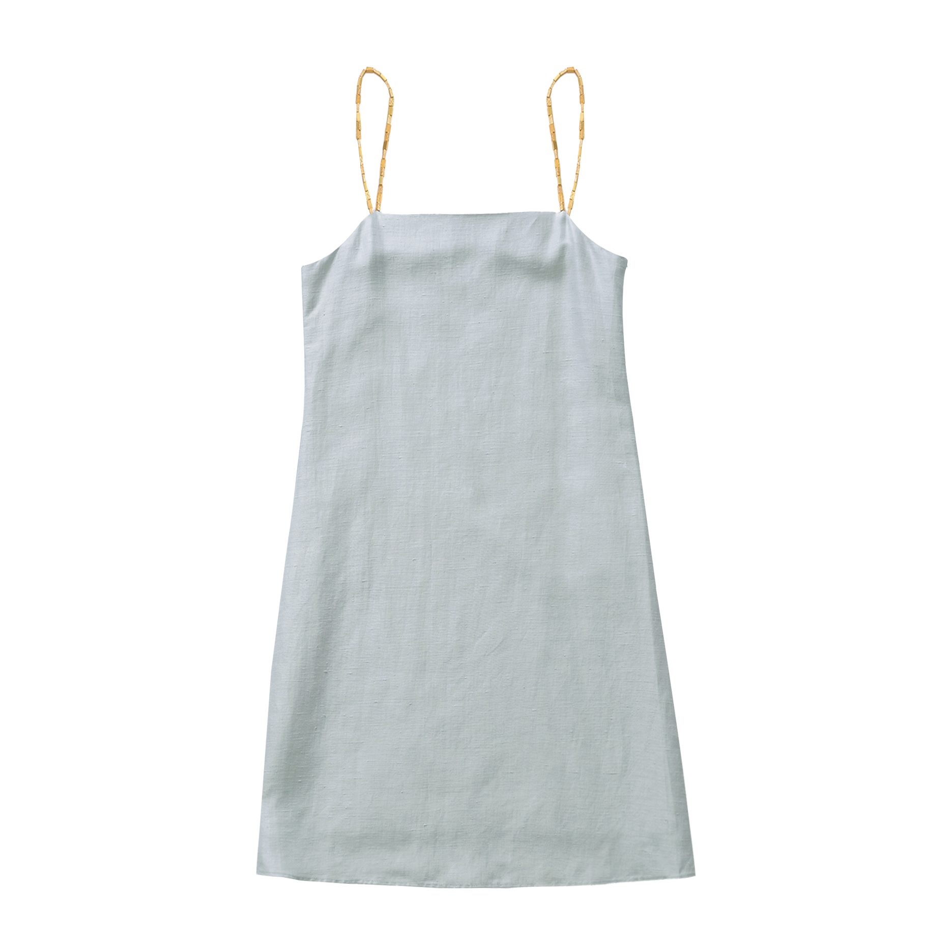 Helena Beaded Mini Dress - Dusty Blue