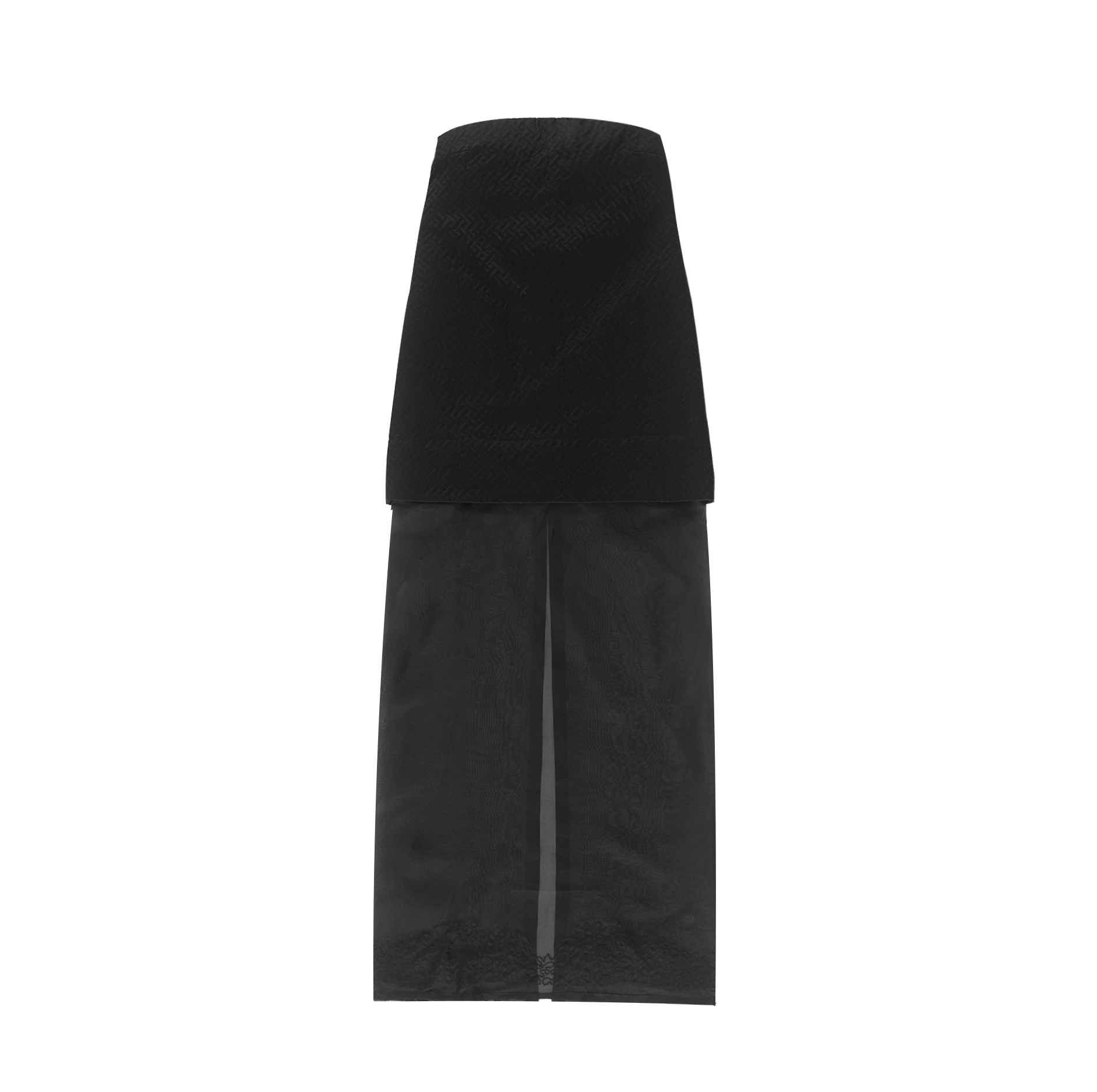 Sabine Strapless Quilted Dress - Black