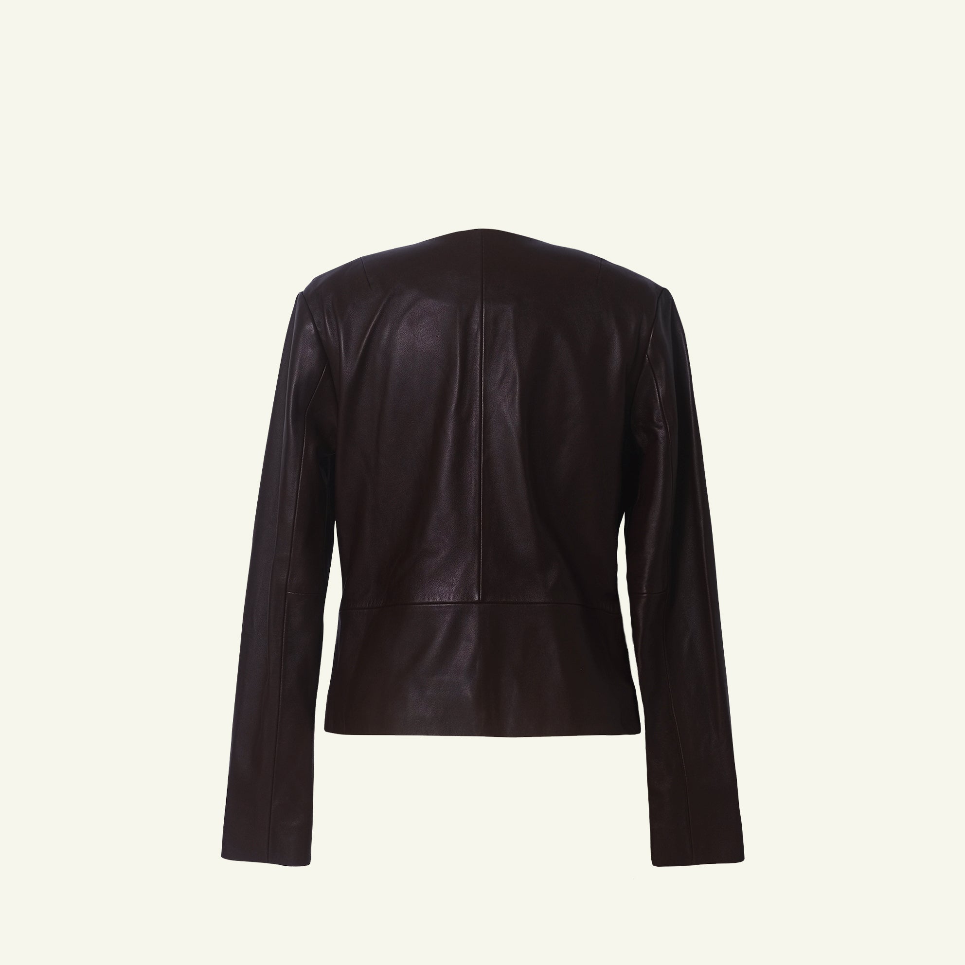 Marina Leather Jacket - Bitter Chocolate