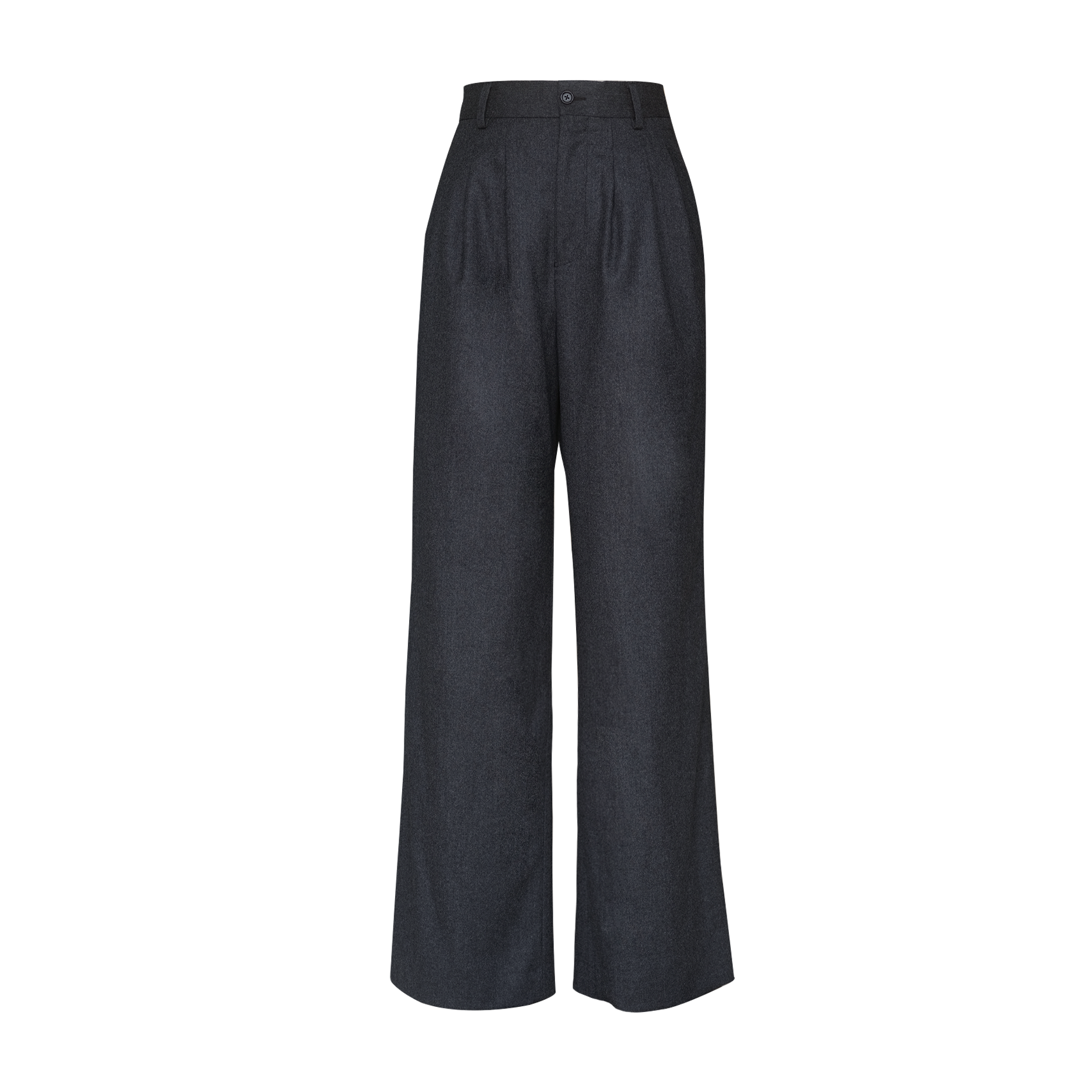 Ava Pleated Trouser - Dark Grey
