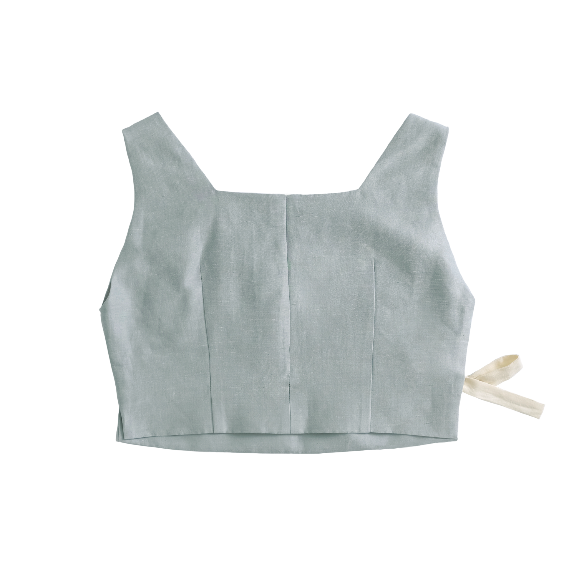 Colette Tie Top - Dusty Blue