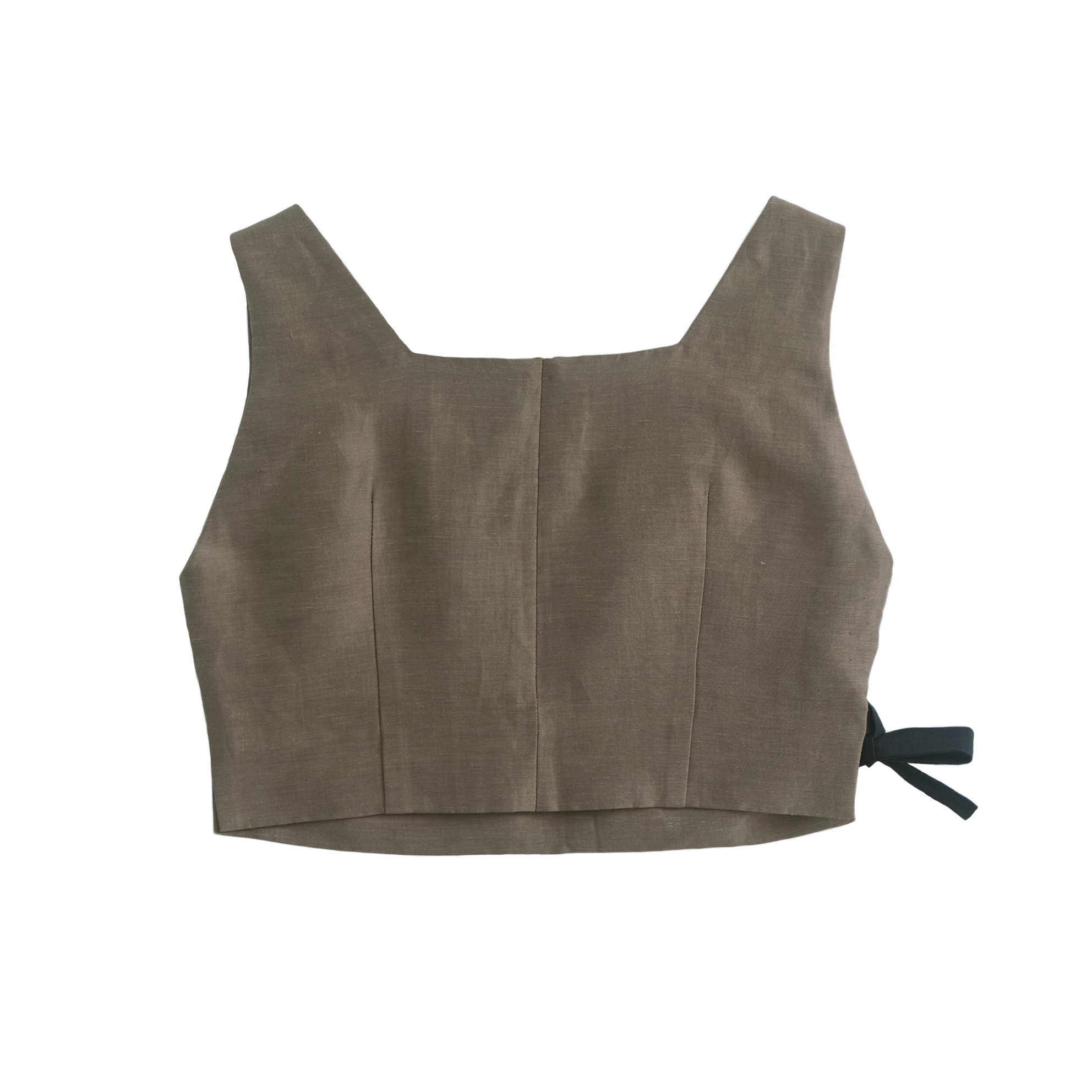 Colette Tie Top - Moss