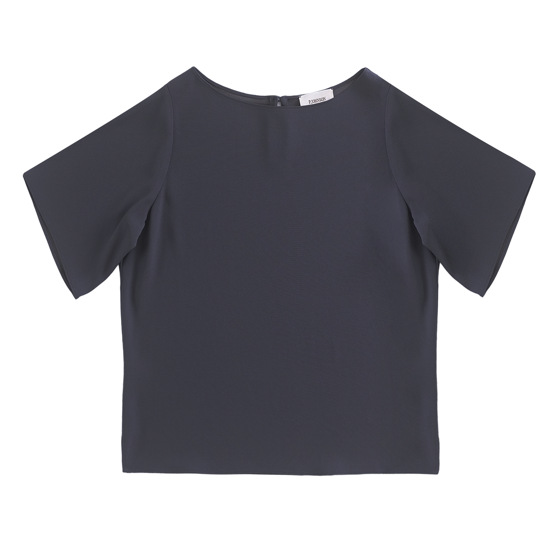 Boat Neck Top - Oily Blue