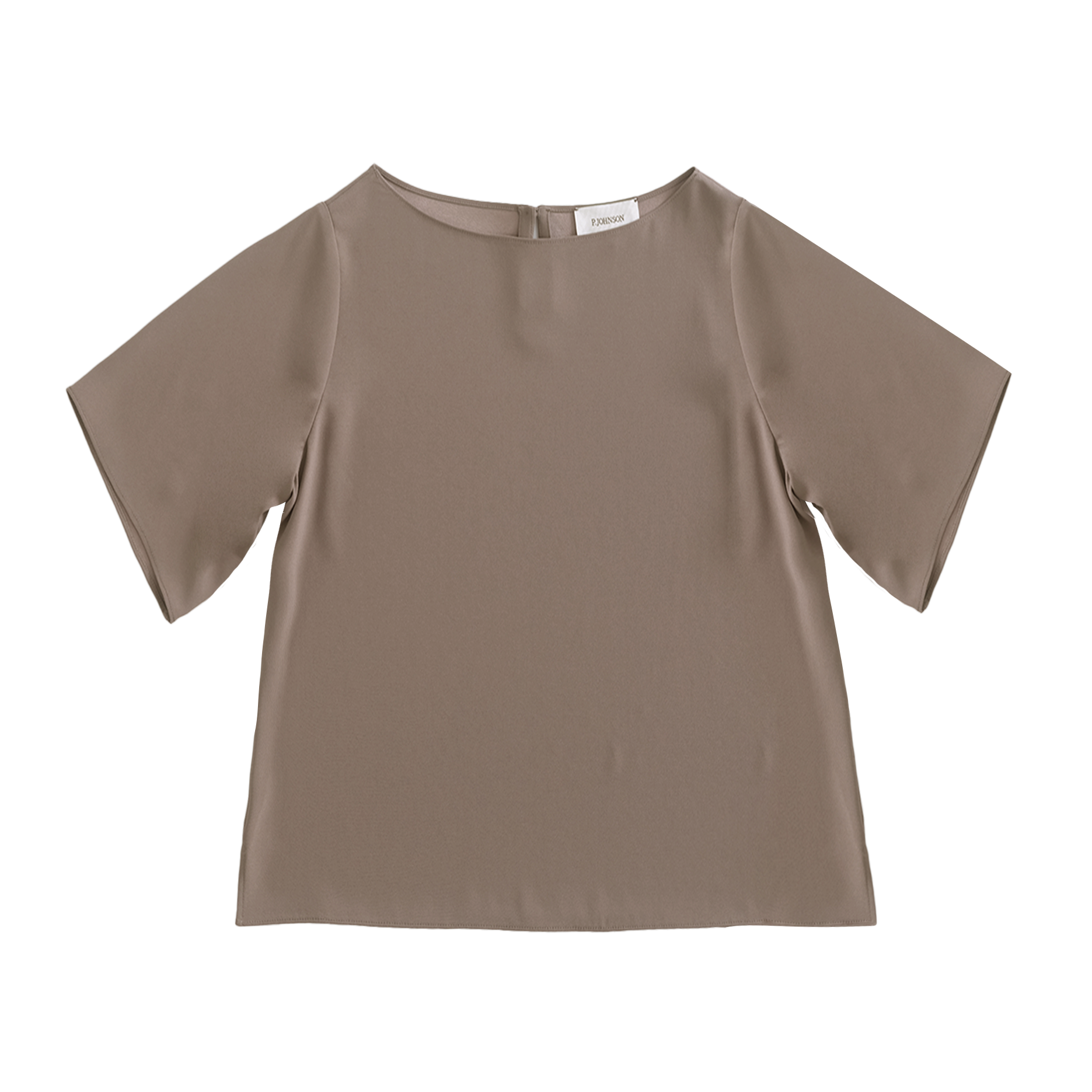 Boat Neck Top - Taupe