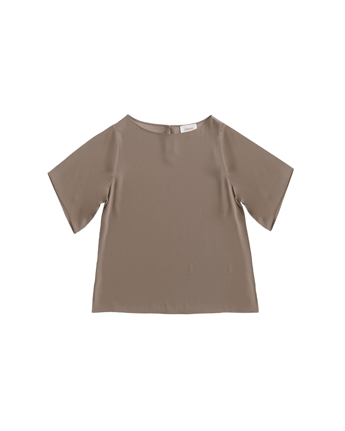 Boat Neck Top - Taupe