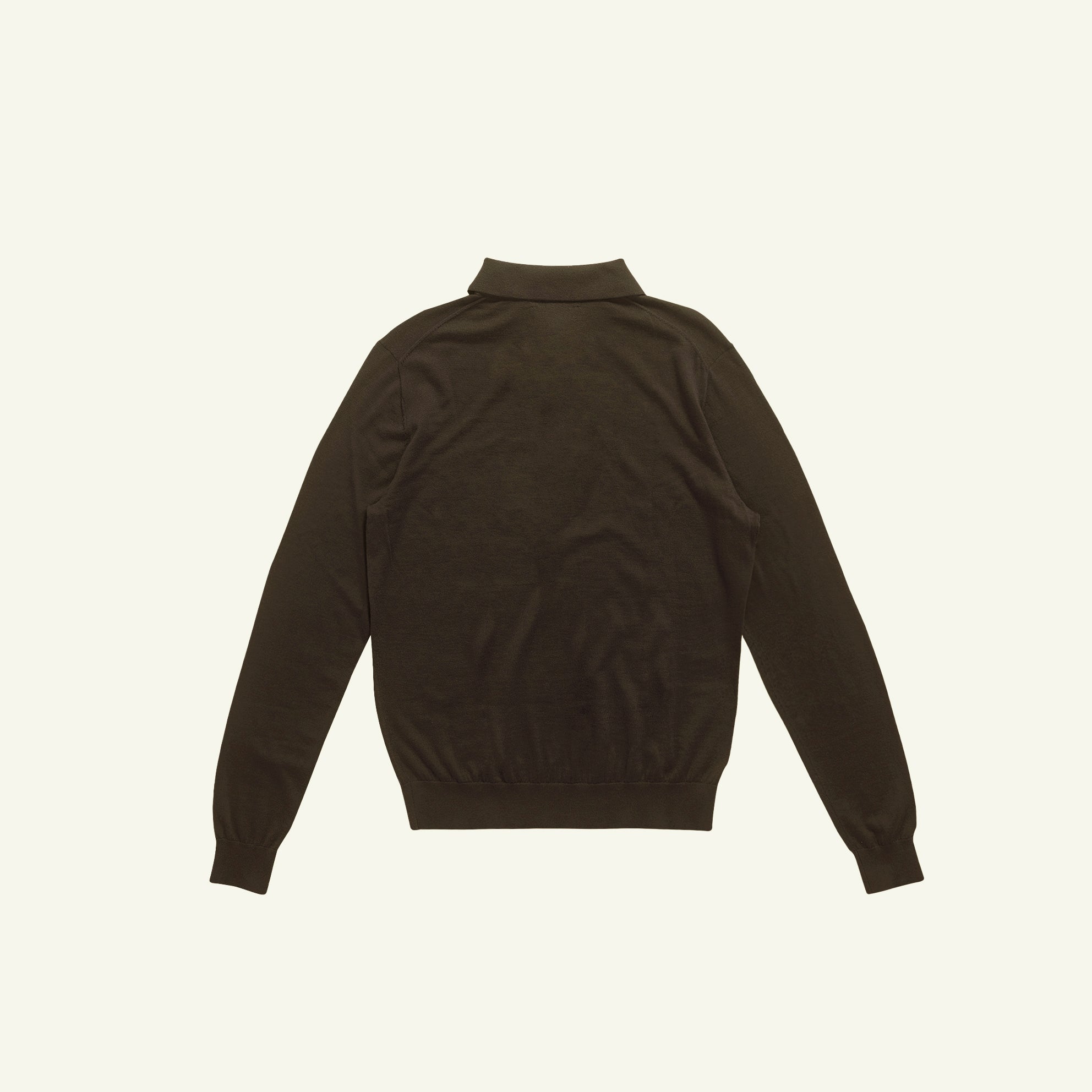 Merino Polo - Moss