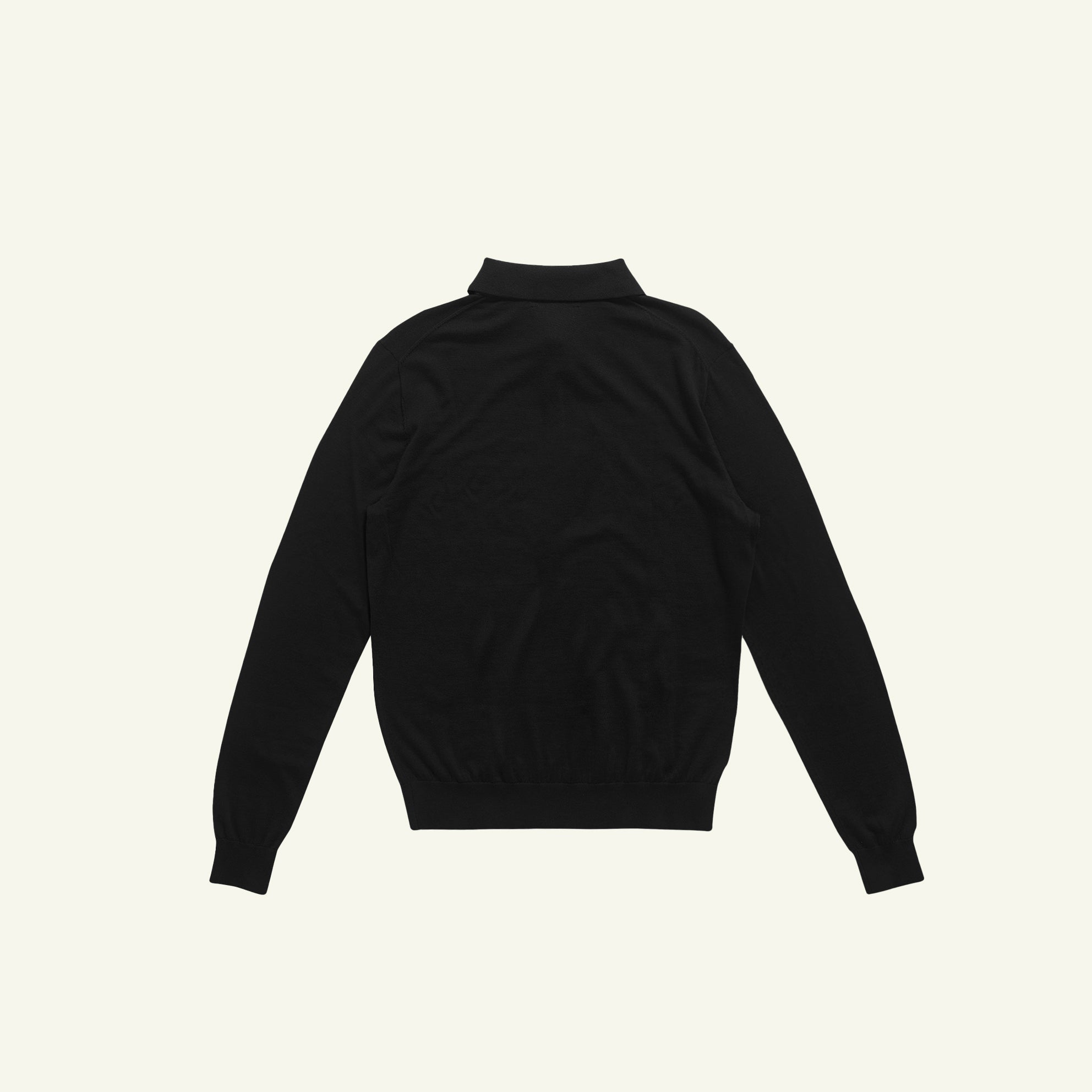 Merino Polo - Black