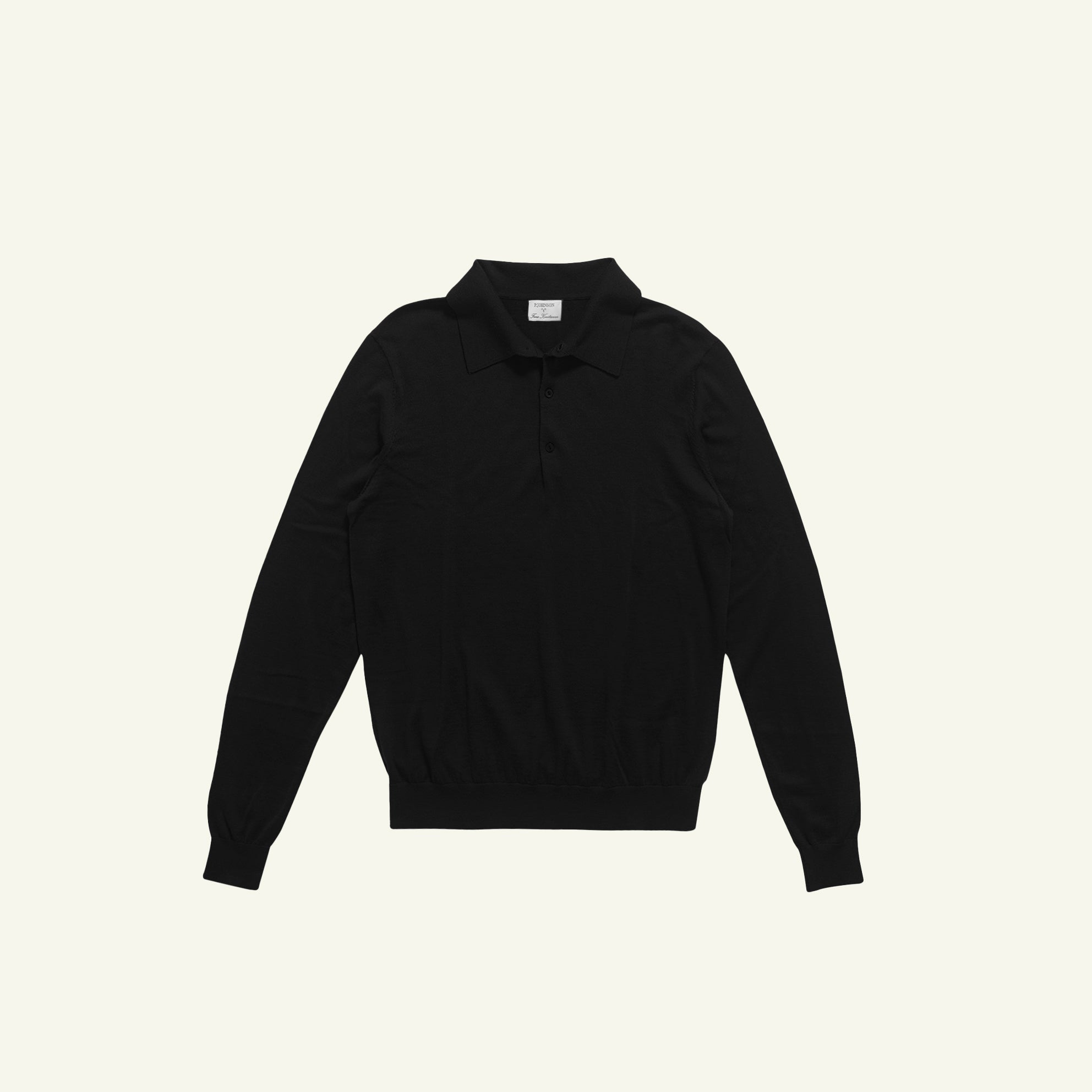 Merino Polo - Black