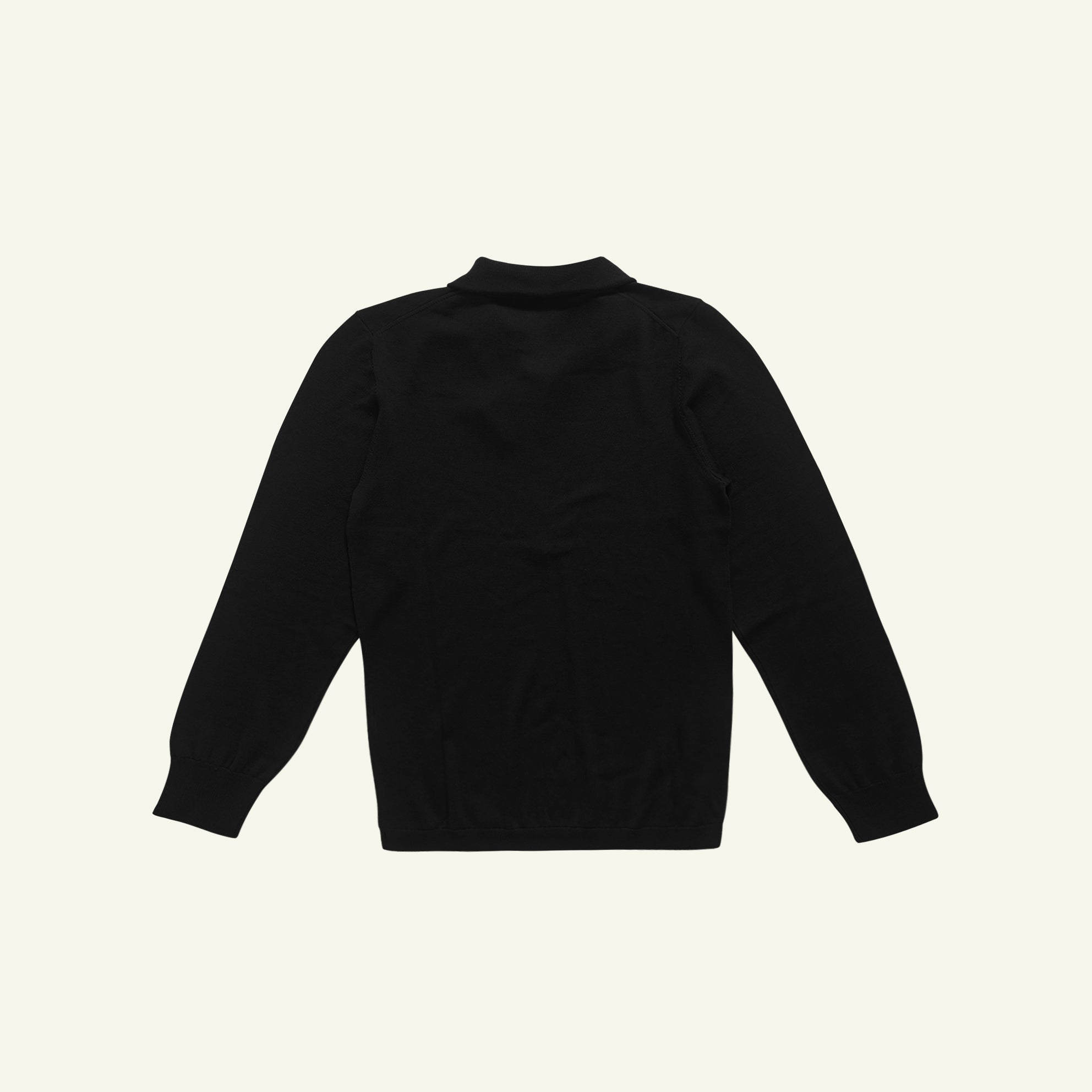 Merino Quarter Zip - Black