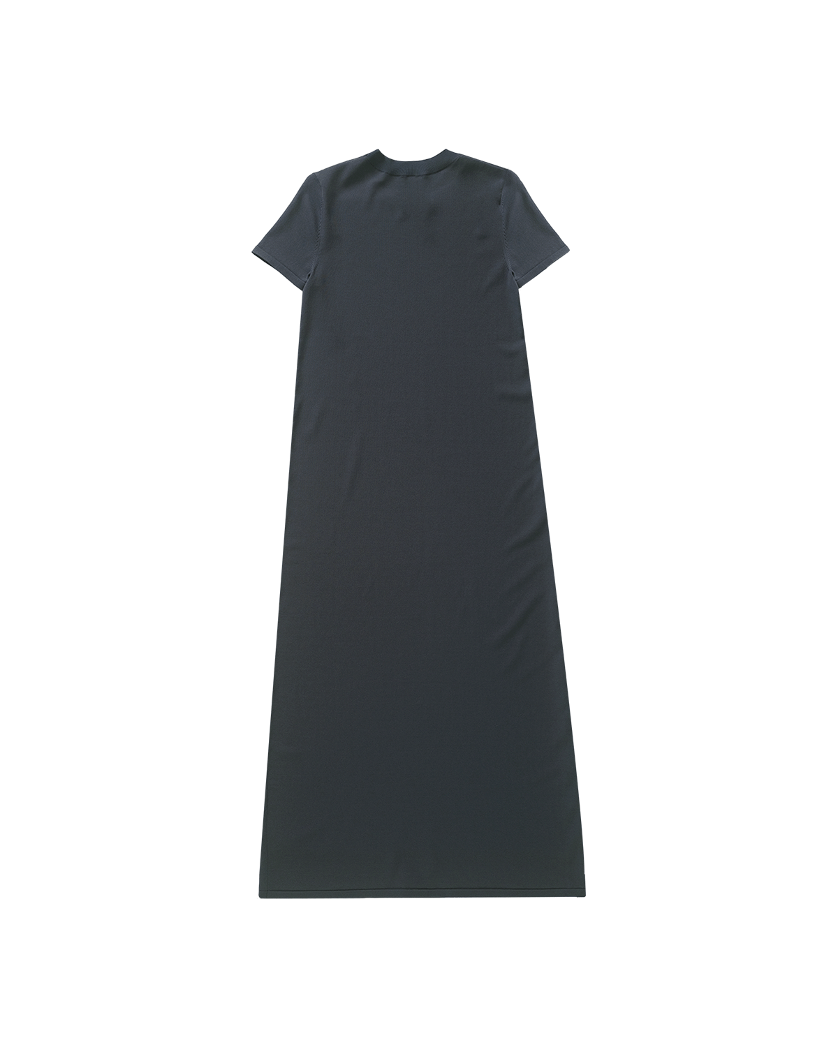 Crepe Knit Tee Dress - Oily Blue