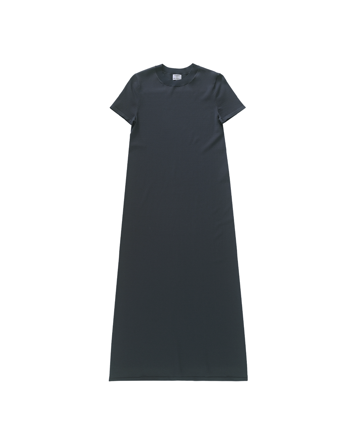 Crepe Knit Tee Dress - Oily Blue