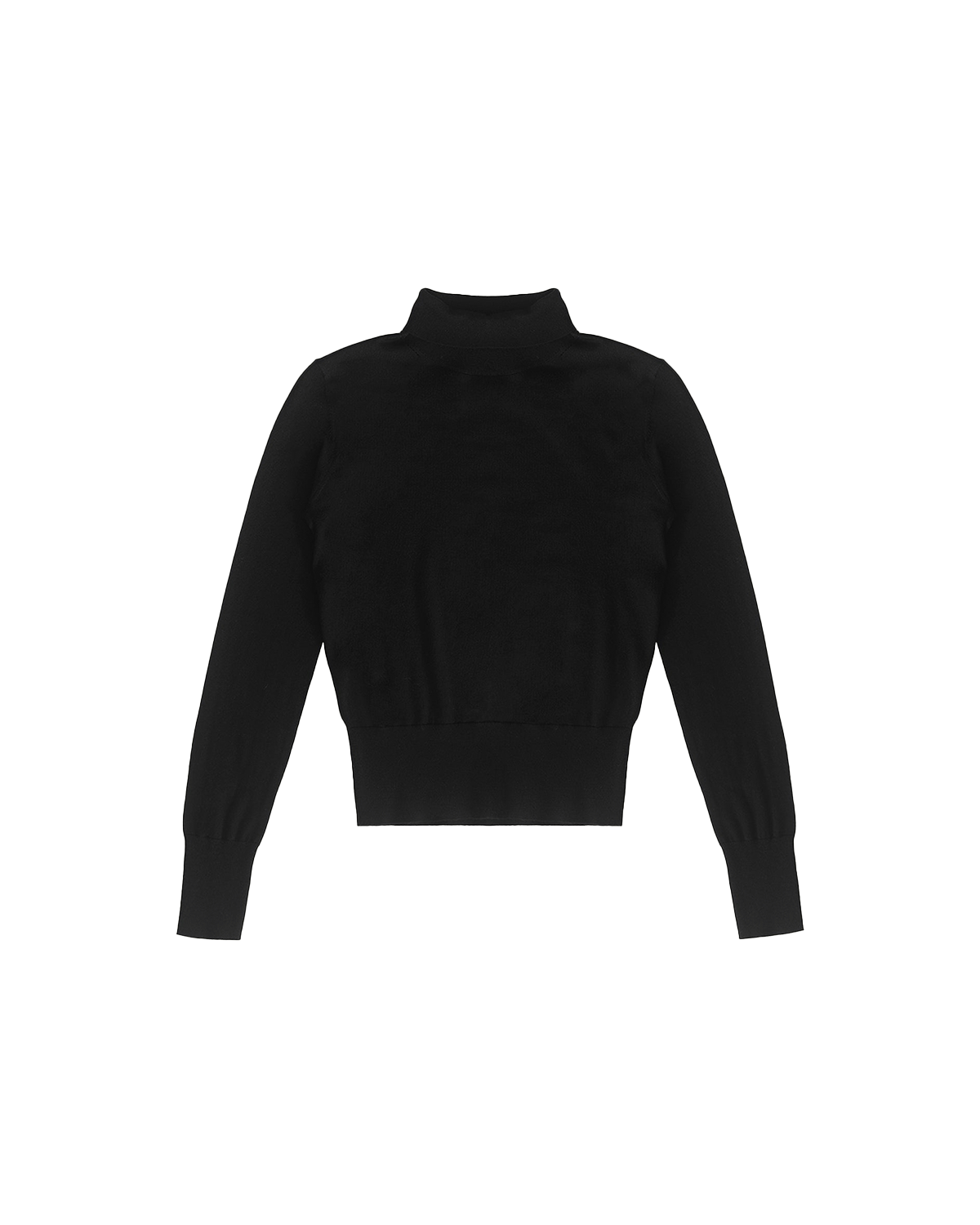 Cass Merino Roll Neck - Black