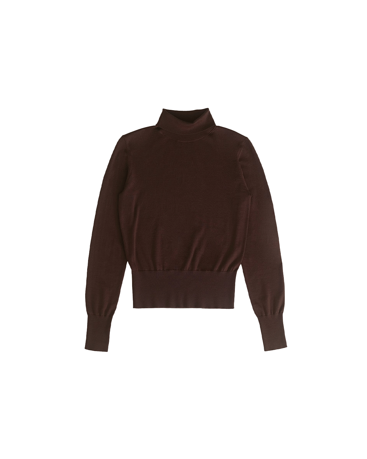 Cass Merino Roll Neck - Chocolate