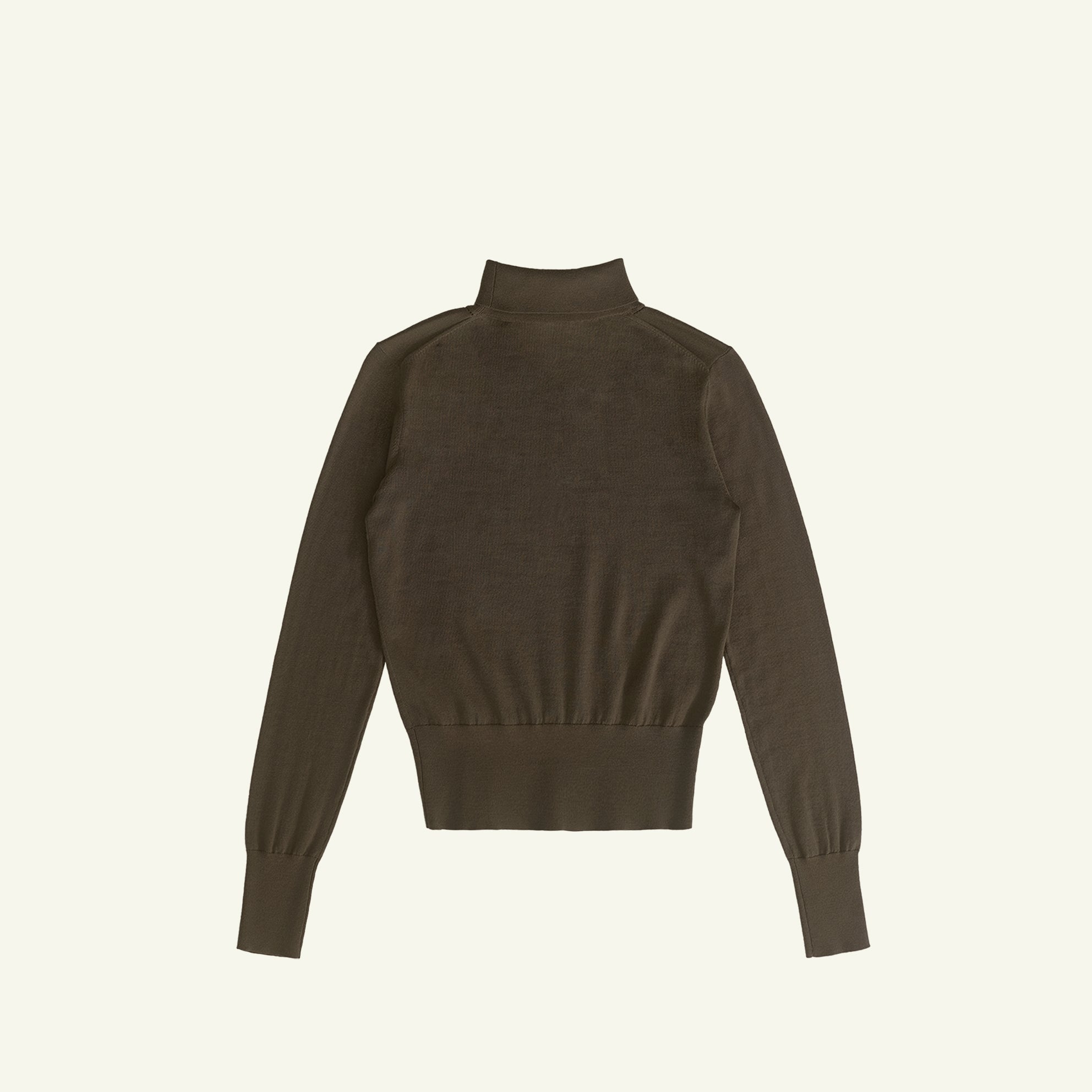 Cass Merino Roll Neck - Moss
