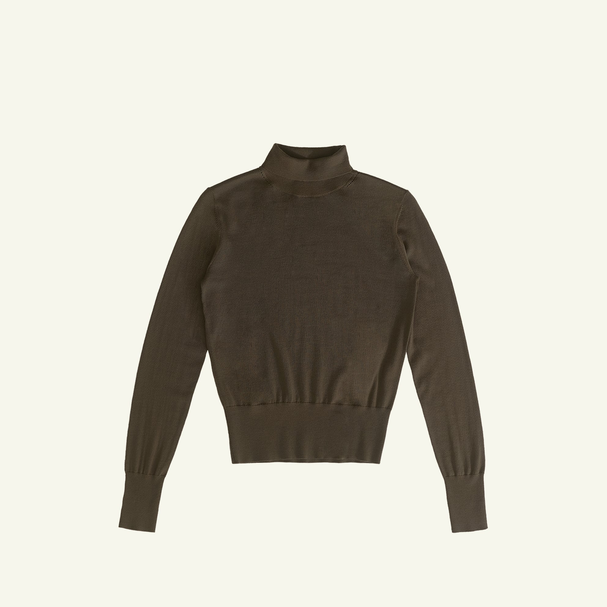 Cass Merino Roll Neck - Moss