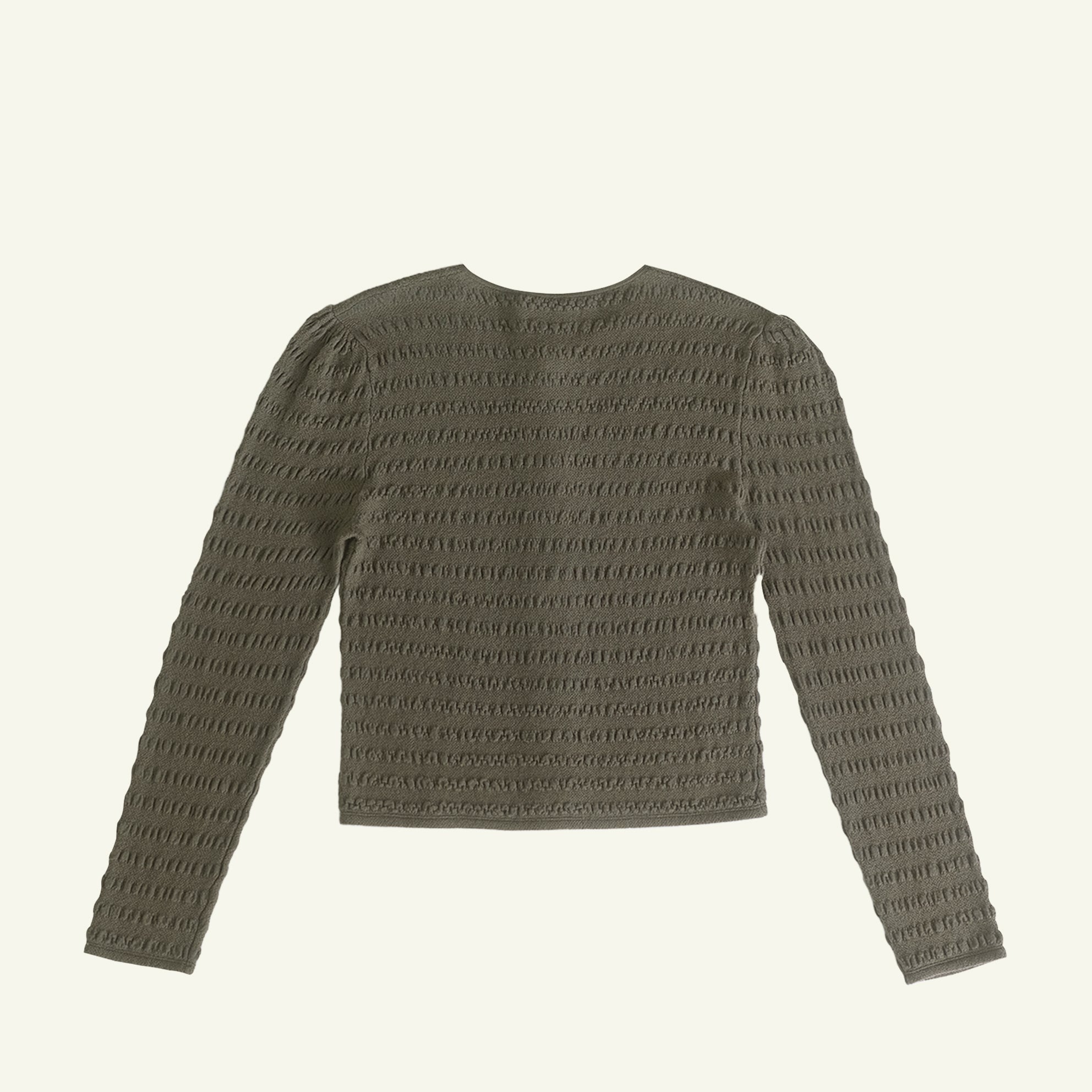 Annie Seersucker Cardigan - Moss