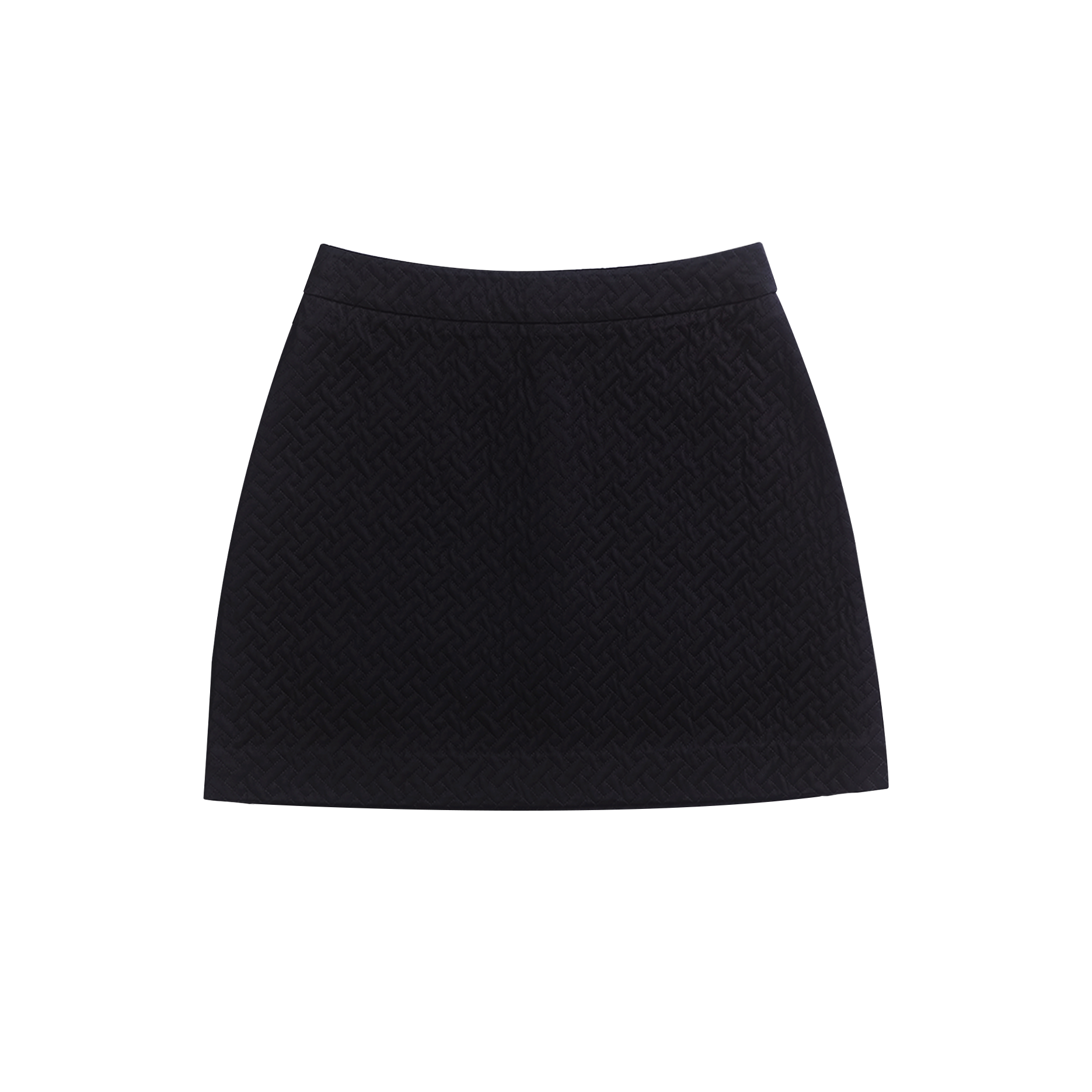 Sabine Quilted Mini Skirt - Black
